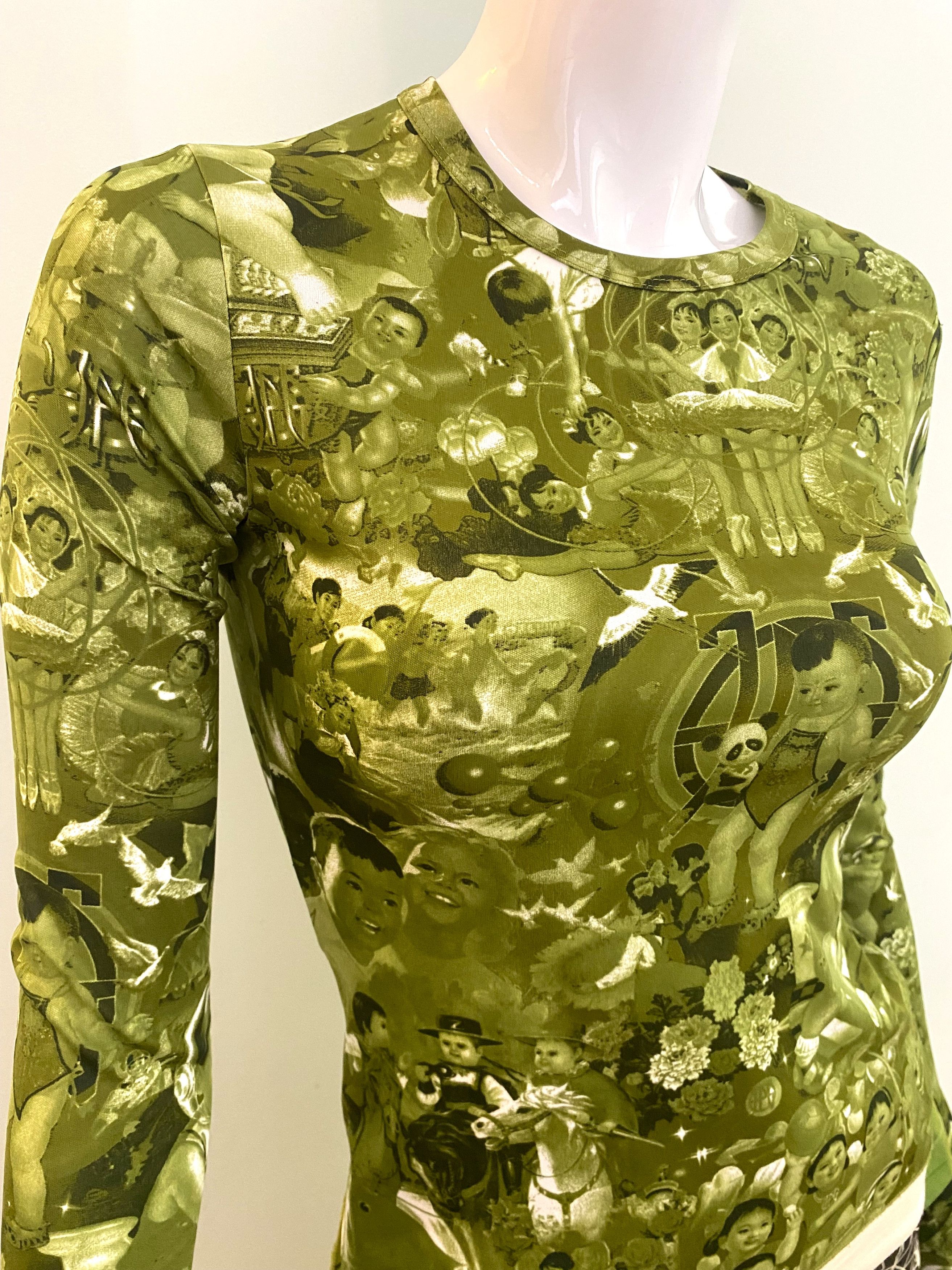 Jean Paul Gaultier Jean Paul Gaultier Chinese Children Baby Propaganda Top Size S / US 4 / IT 40 - 2 Thumbnail