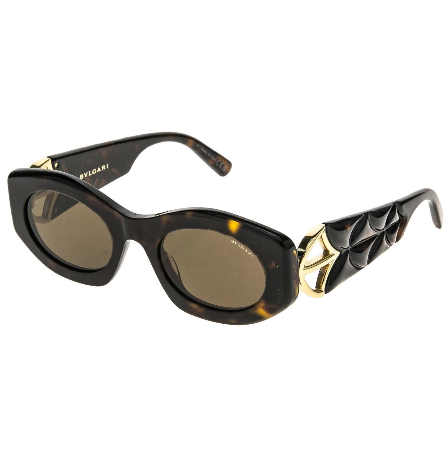 Bvlgari BVLGARI 40049 CALLA BV40049I Brown Oval Sunglasses 53E Size ONE SIZE - 10 Thumbnail