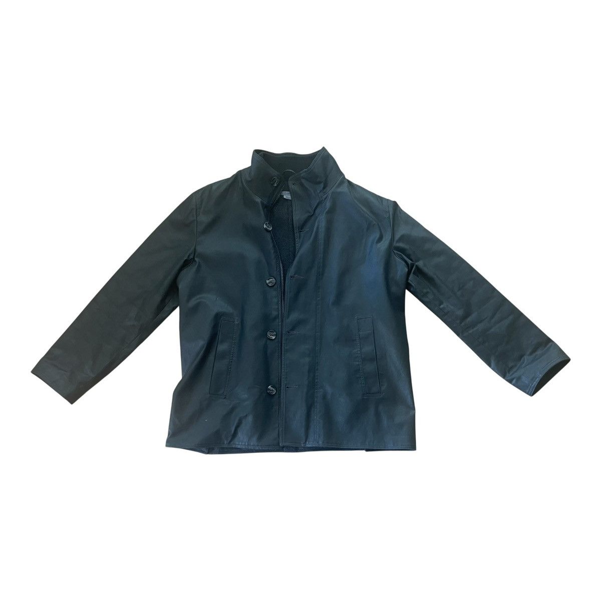 Other M0851 Men's XL Black Cotton Blend Wool Lined Button & Zipper Size US XL / EU 56 / 4 - 6 Thumbnail
