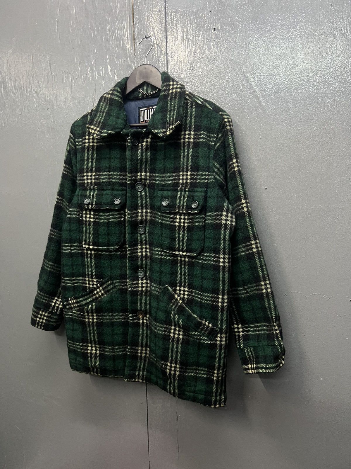 Vintage Vintage Bullmax Wool Plaid Tartan Jacket Size US L / EU 52-54 / 3 - 3 Thumbnail