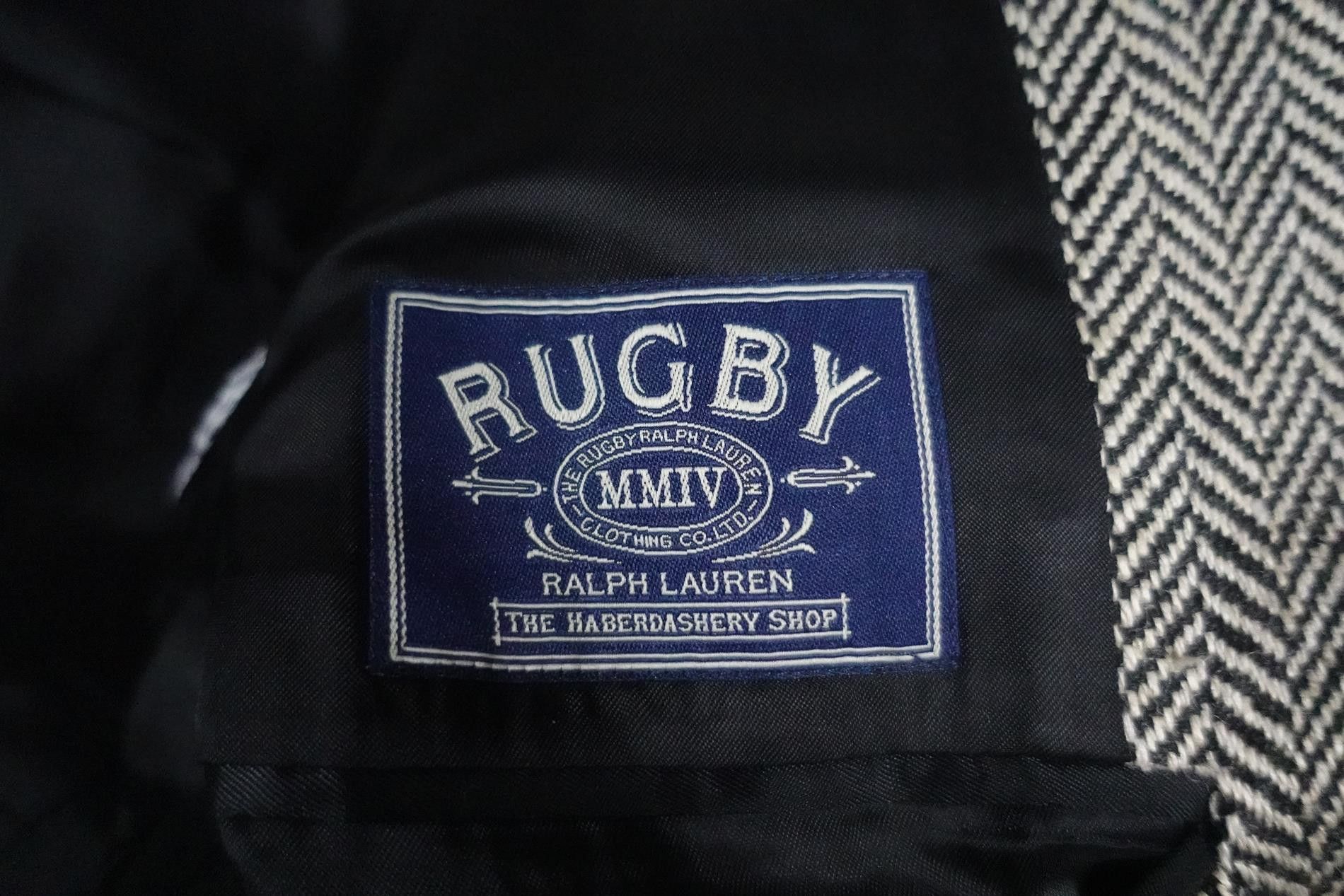 Rugby Ralph Lauren Ralph Lauren Rugby Blazer Jacket Herringbone Tweed Linen 40 Size 40R - 3 Thumbnail