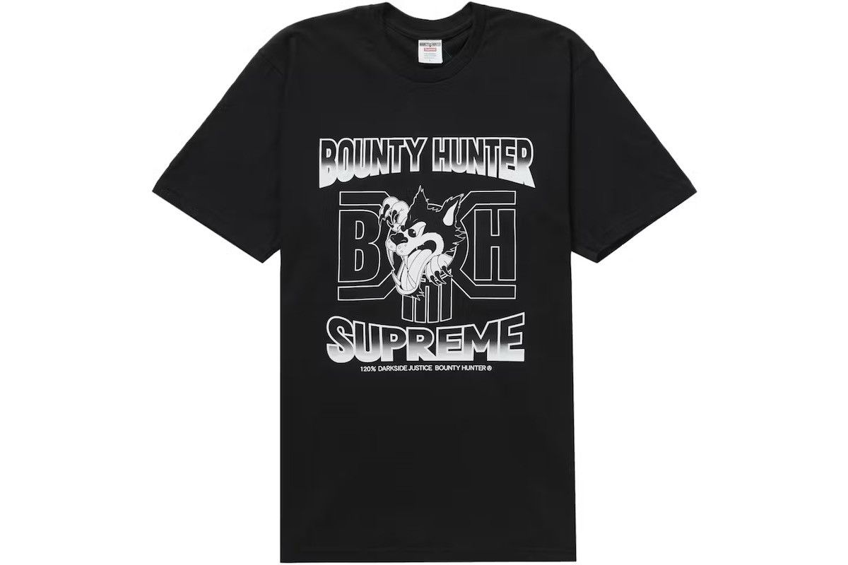 image of Bounty Hunter Wolf Tee Black Size Large , Men's