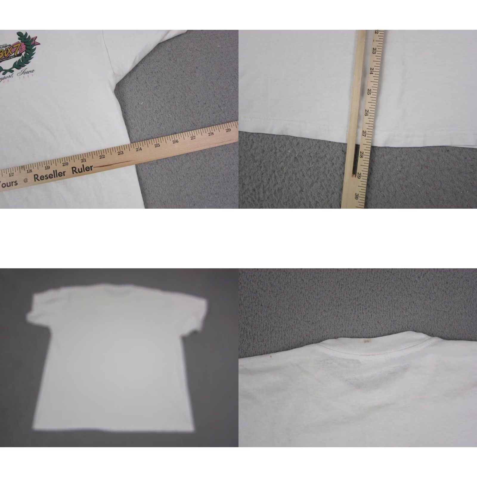 Vintage Vintage Murina's Best Quad City Times Shirt Mens XL White Bix 7 Davenport Marathon Size US XL / EU 56 / 4 - 8 Thumbnail