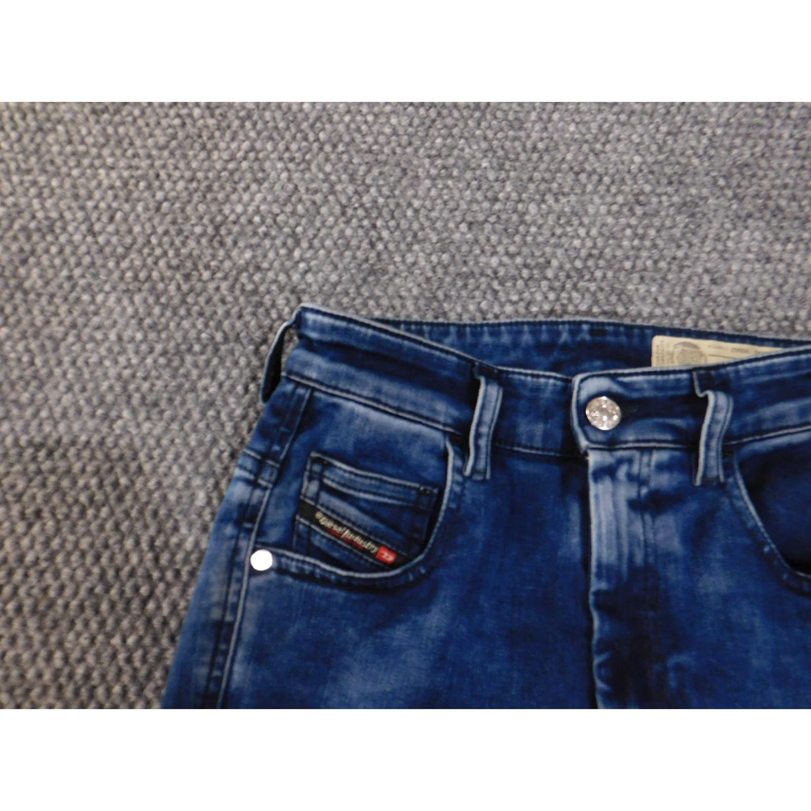 Diesel diesel jeans Women 24 Skinny High Waist Blue Denim Dress Pants Women's Classic Zip Distressed Retro 27 in Inseam Mens (Note: This item is Women) Size 40" / US 18 - 3 Thumbnail