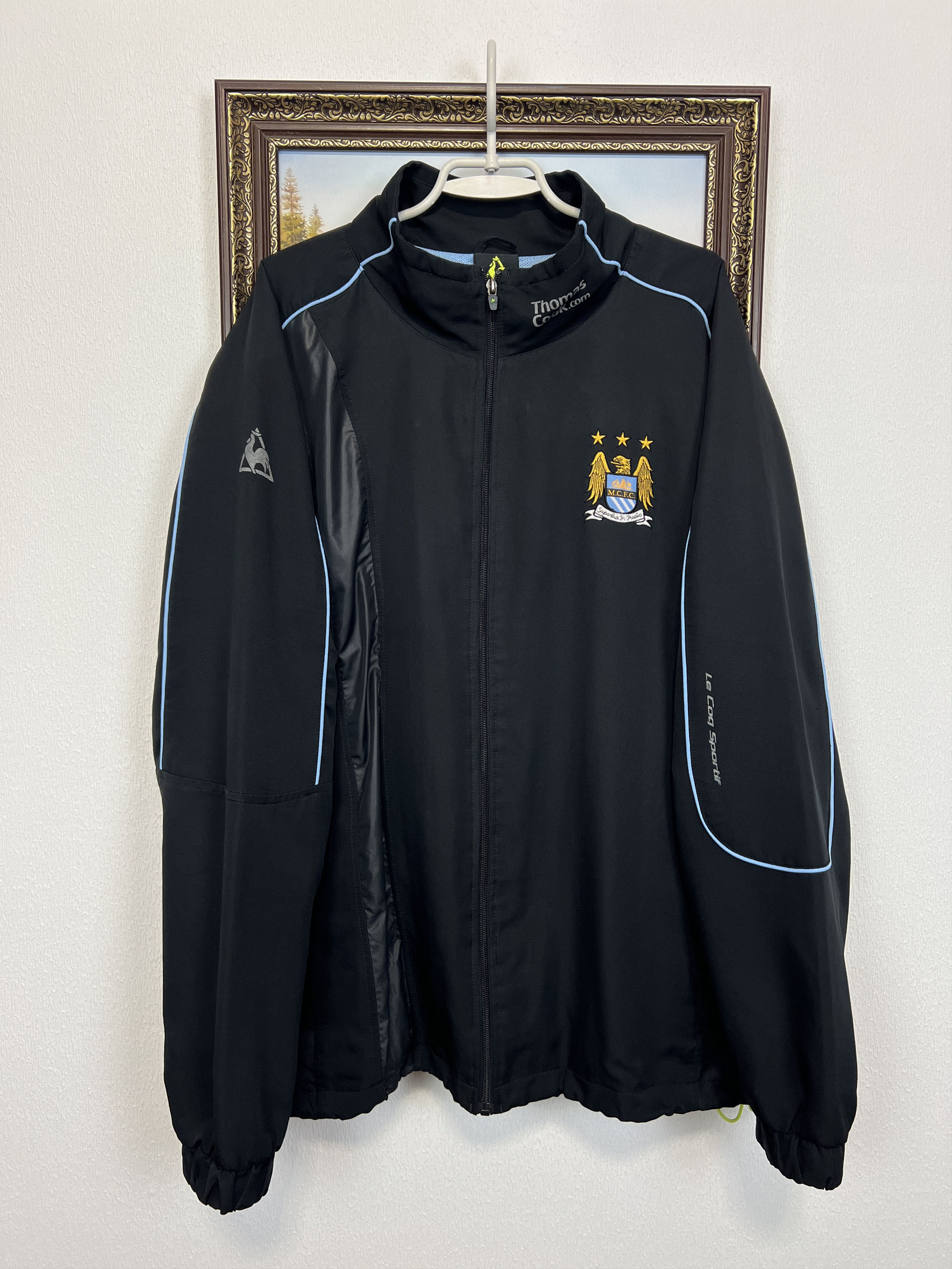 Le Coq Sportif Vintage Manchester City Football Track Set Suit Jacket Pants Size US XXL / EU 58 / 5 - 2 Thumbnail
