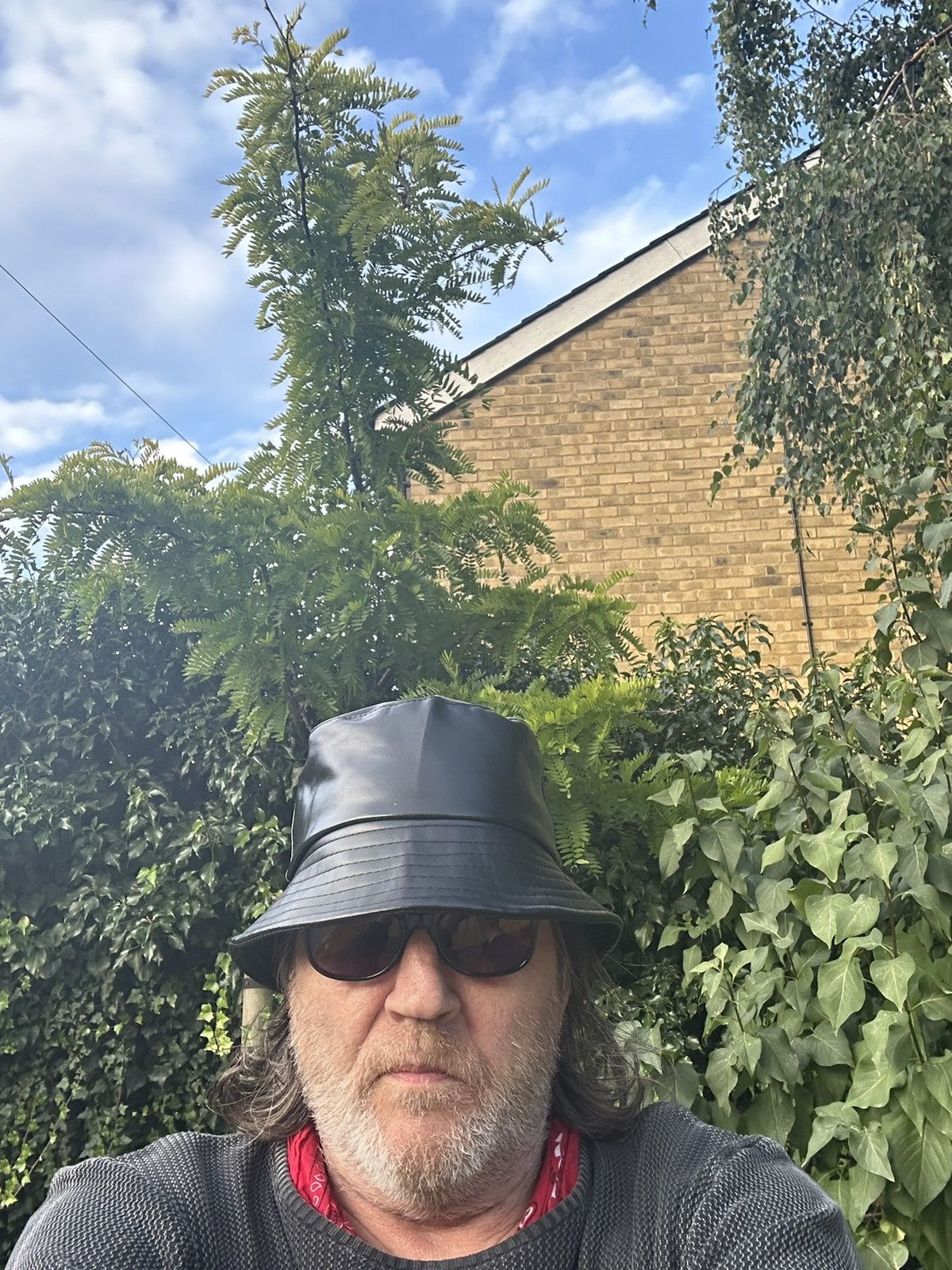 Designer LEATHERETTE HATS BLACK Size ONE SIZE - 2 Thumbnail