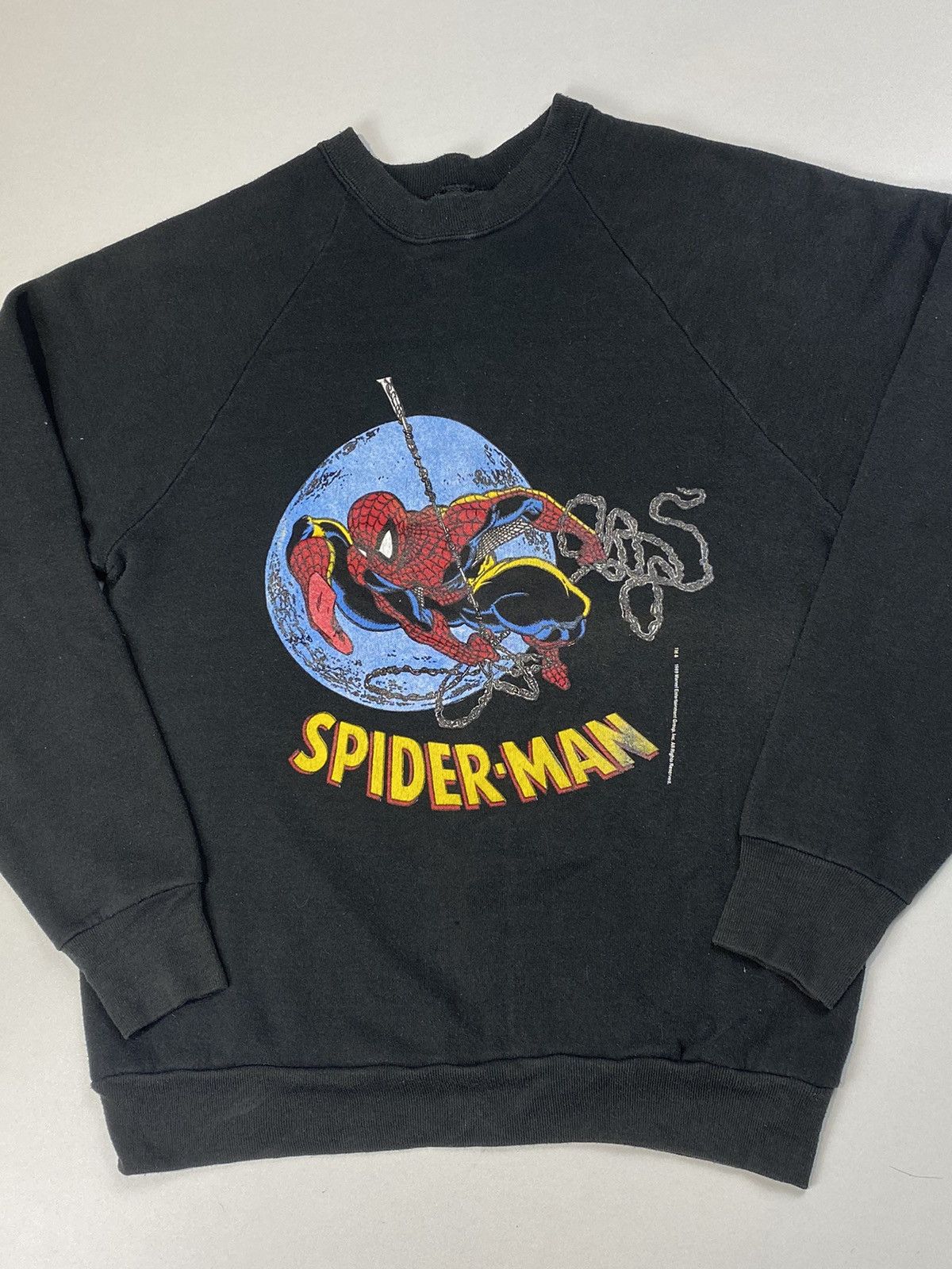 Marvel Comics × Vintage Vintage 1989 Screen Stars Spiderman Marvel Comic Crewneck Size US M / EU 48-50 / 2 - 1 Thumbnail