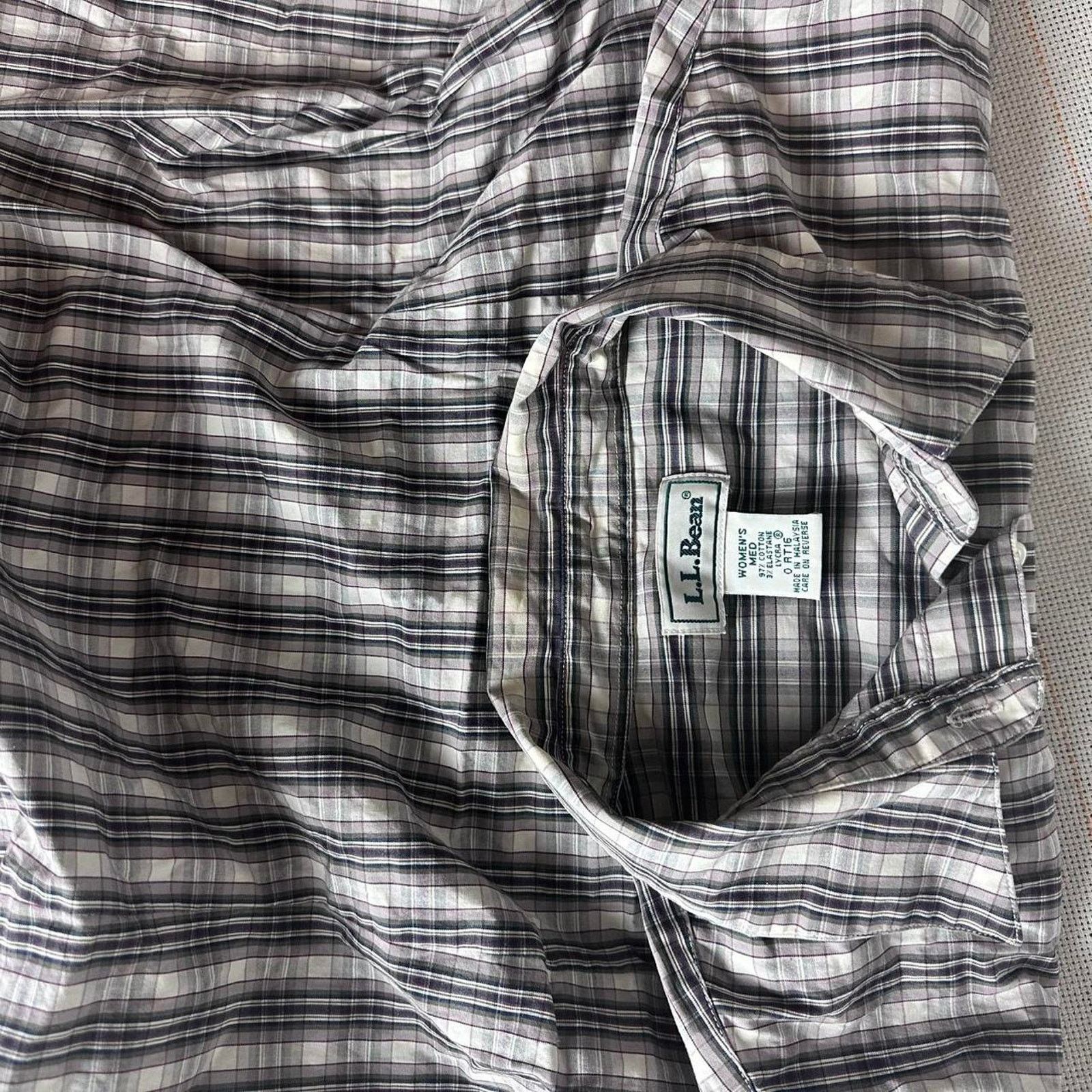 L.L. Bean L.L. Bean Women’s Button-Down Shirt Long Sleeve Size M / US 6-8 / IT 42-44 - 7 Thumbnail