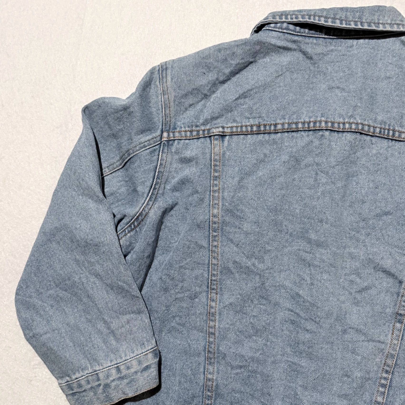 Vintage Vintage Newport News Jeanology Denim Trucker Jacket Blue Classic Women's Size 10 Size 32" / US 10 / IT 46 - 7 Thumbnail