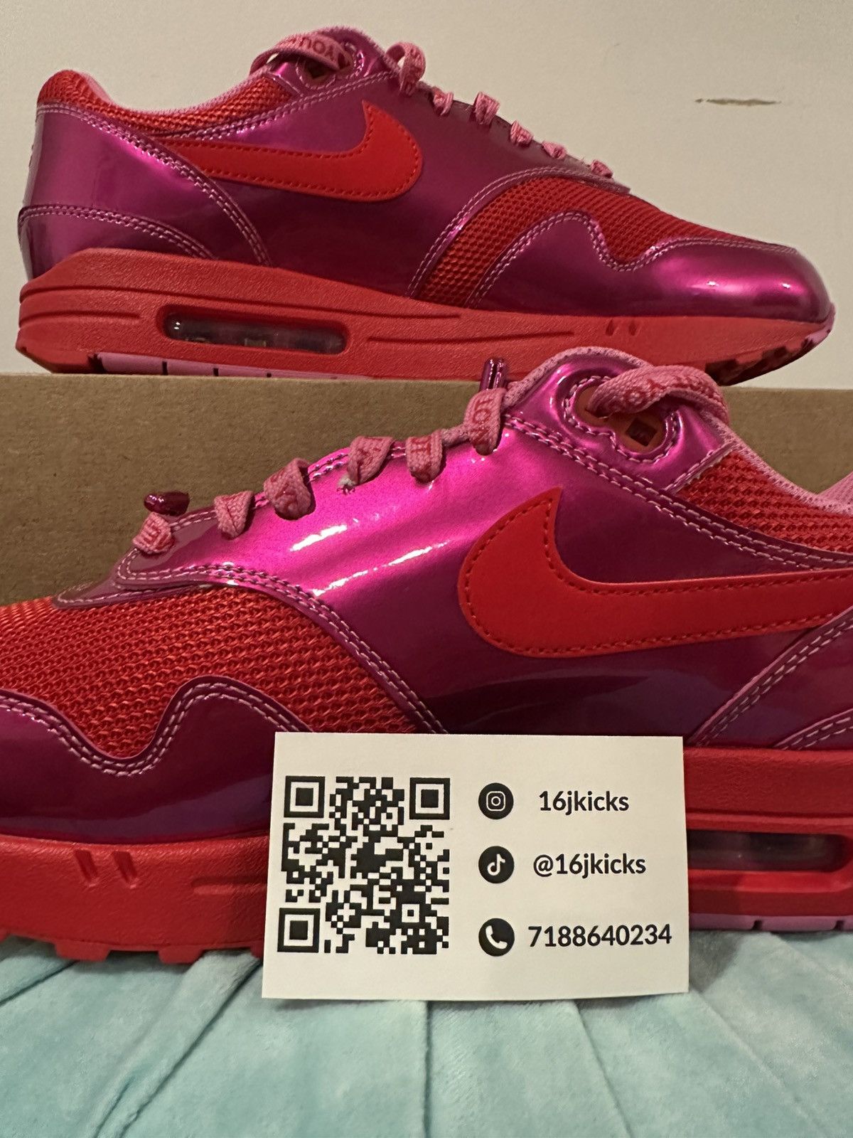 Nike Size 12 - Nike Air Max 1 Premium Valentine’s Day Pack Size US 12 / EU 45 - 3 Thumbnail