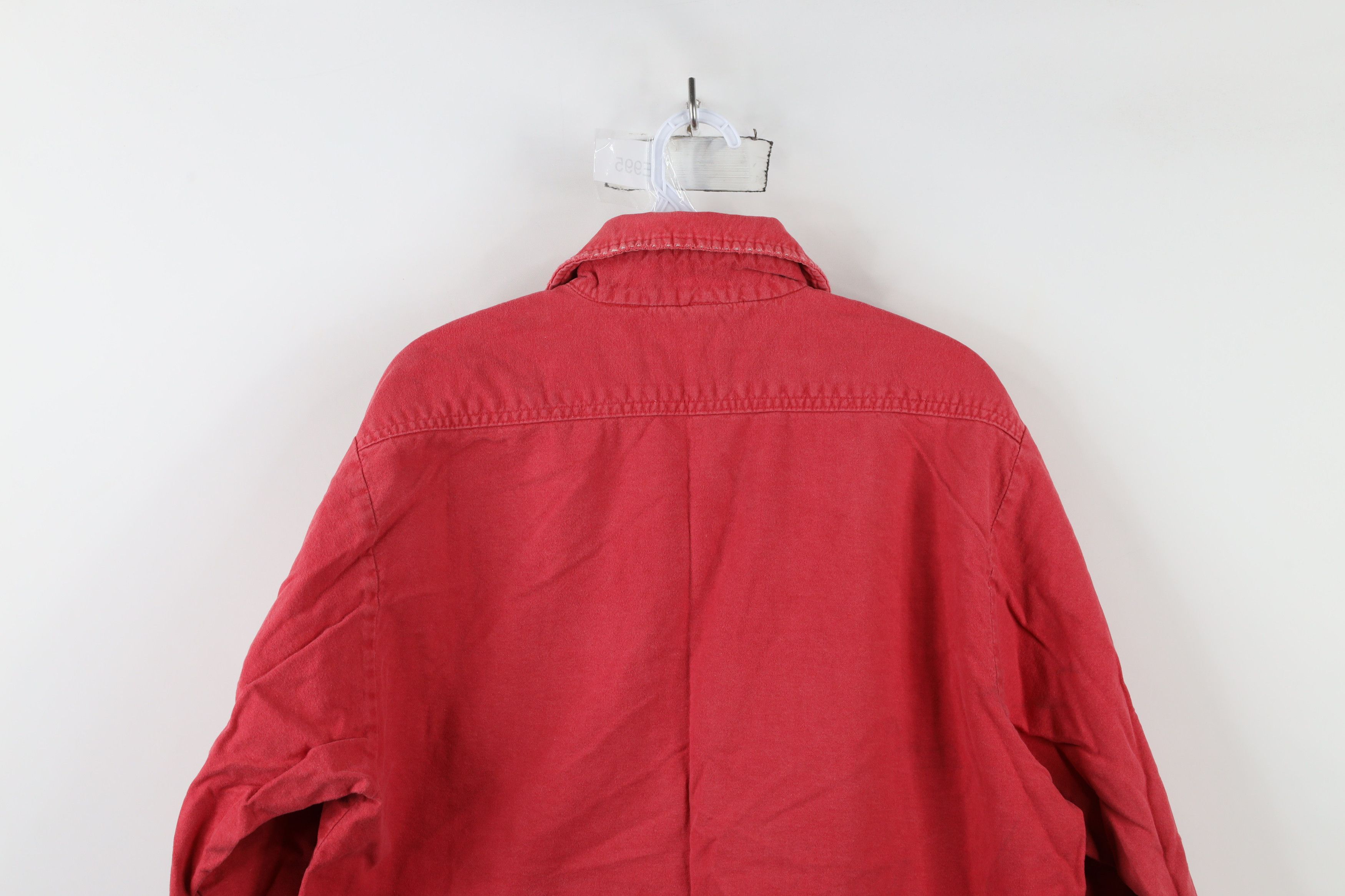 FiveBrother × Vintage Vintage 90s Five Brother Chamois Cloth Button Shirt Red USA Size US L / EU 52-54 / 3 - 15 Thumbnail