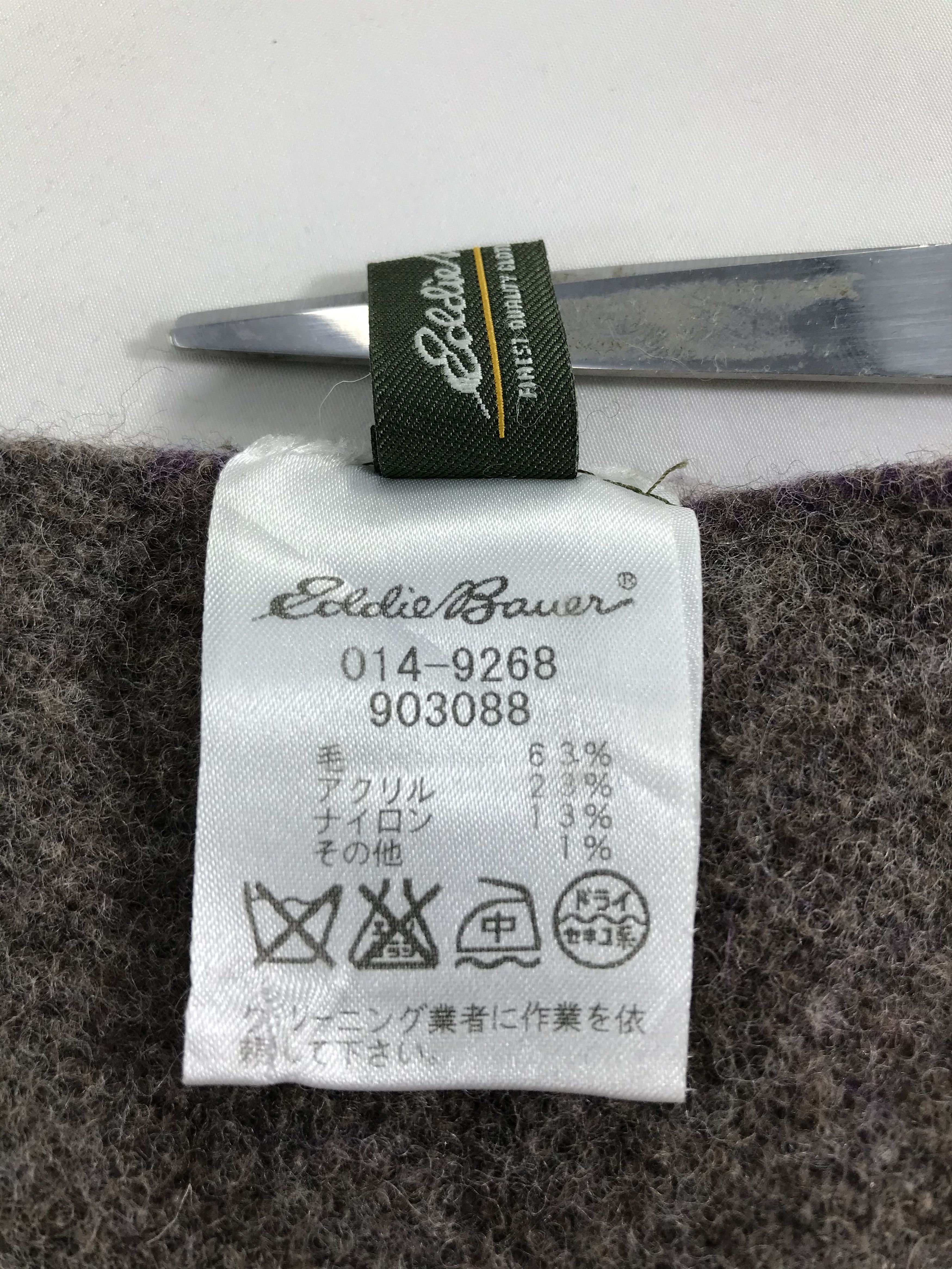 Eddie Bauer Eddie Bauer Wool Scarf Muffler V303 Size ONE SIZE - 4 Thumbnail