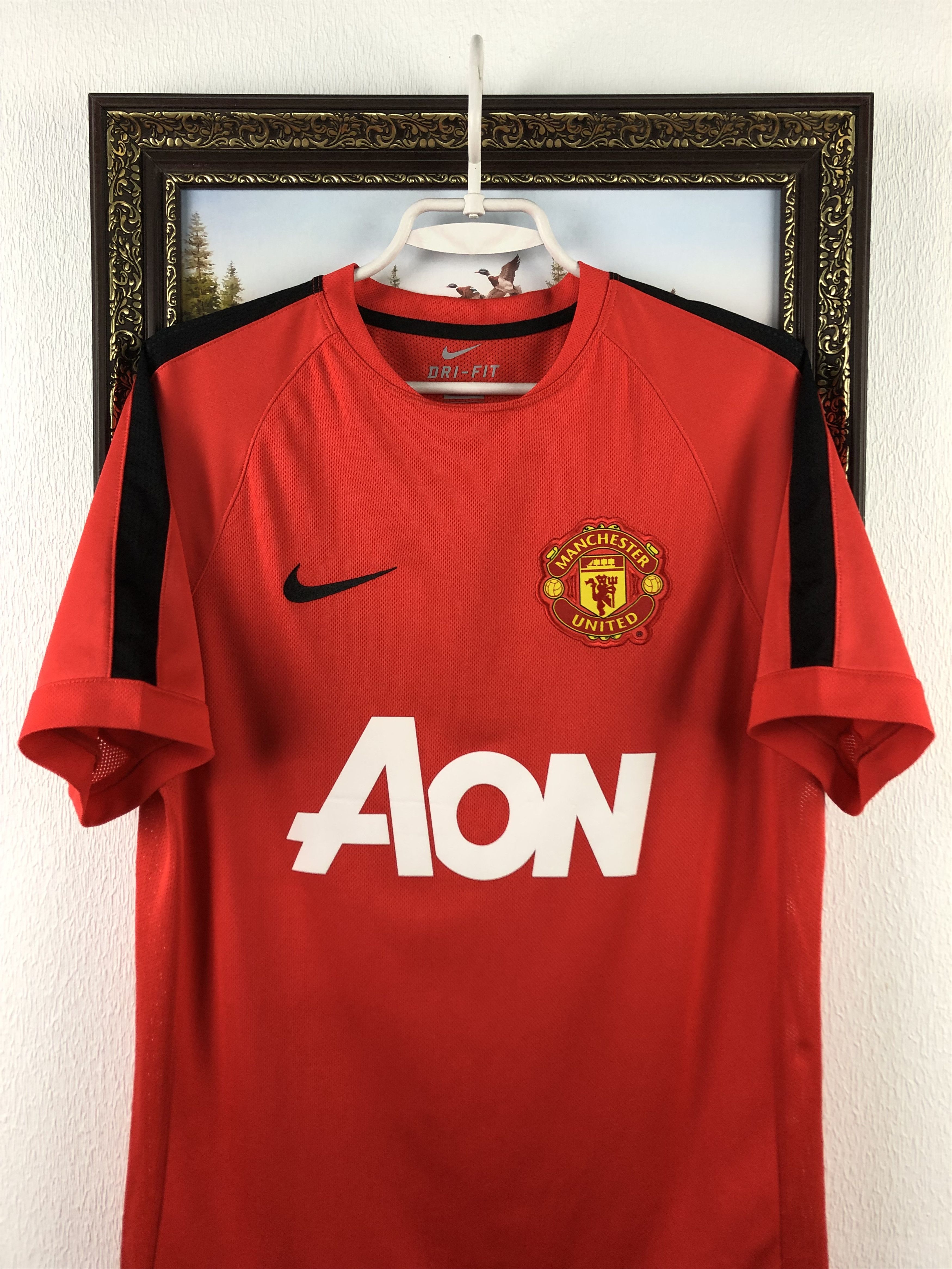 Nike Manchester United Nike Shirt Soccer Jersey Red Mens Trikot Size US S / EU 44-46 / 1 - 2 Thumbnail