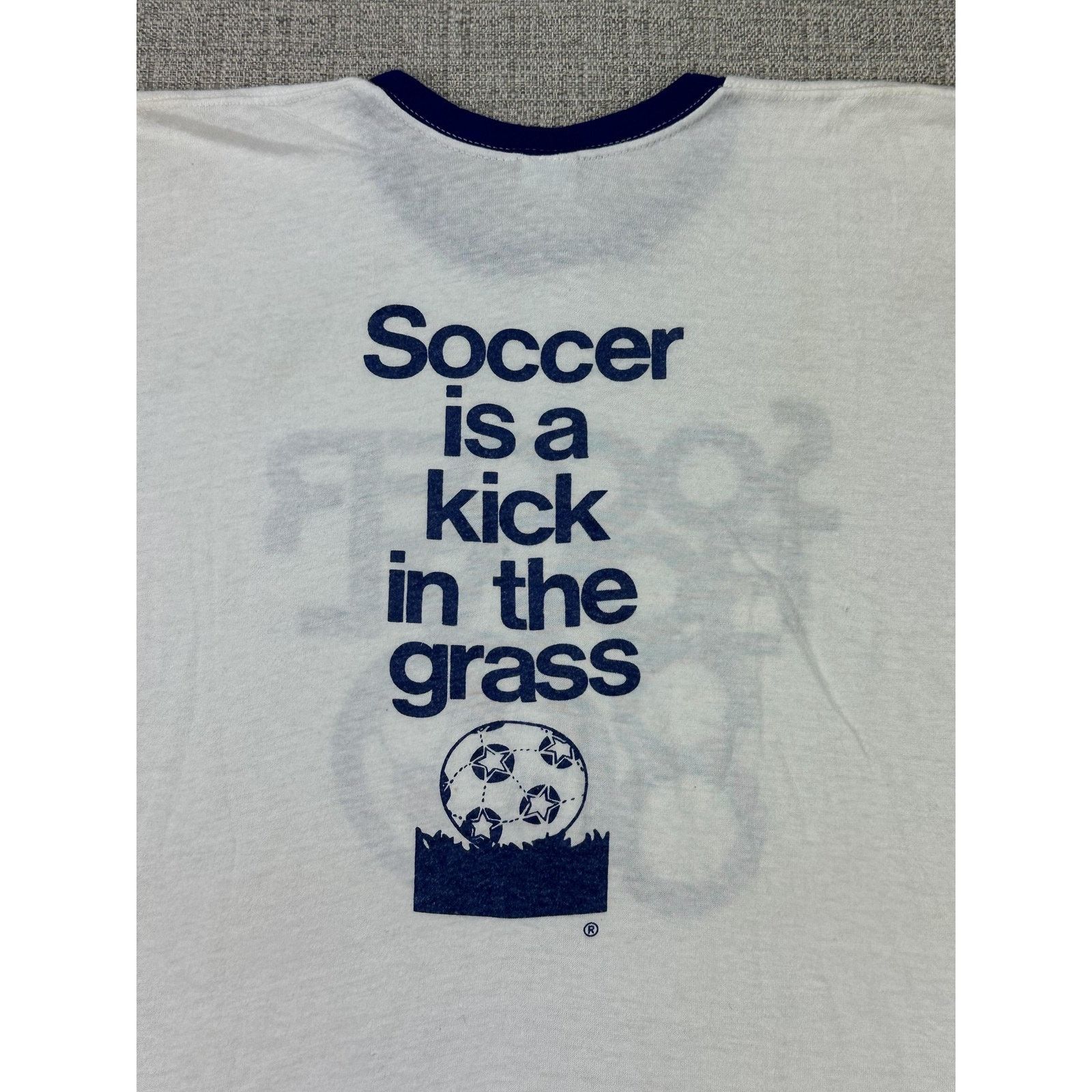 Champion Champion Soccer Bowl 80 Shirt Sz L White Ringer NASL 1980s Size US L / EU 52-54 / 3 - 12 Thumbnail