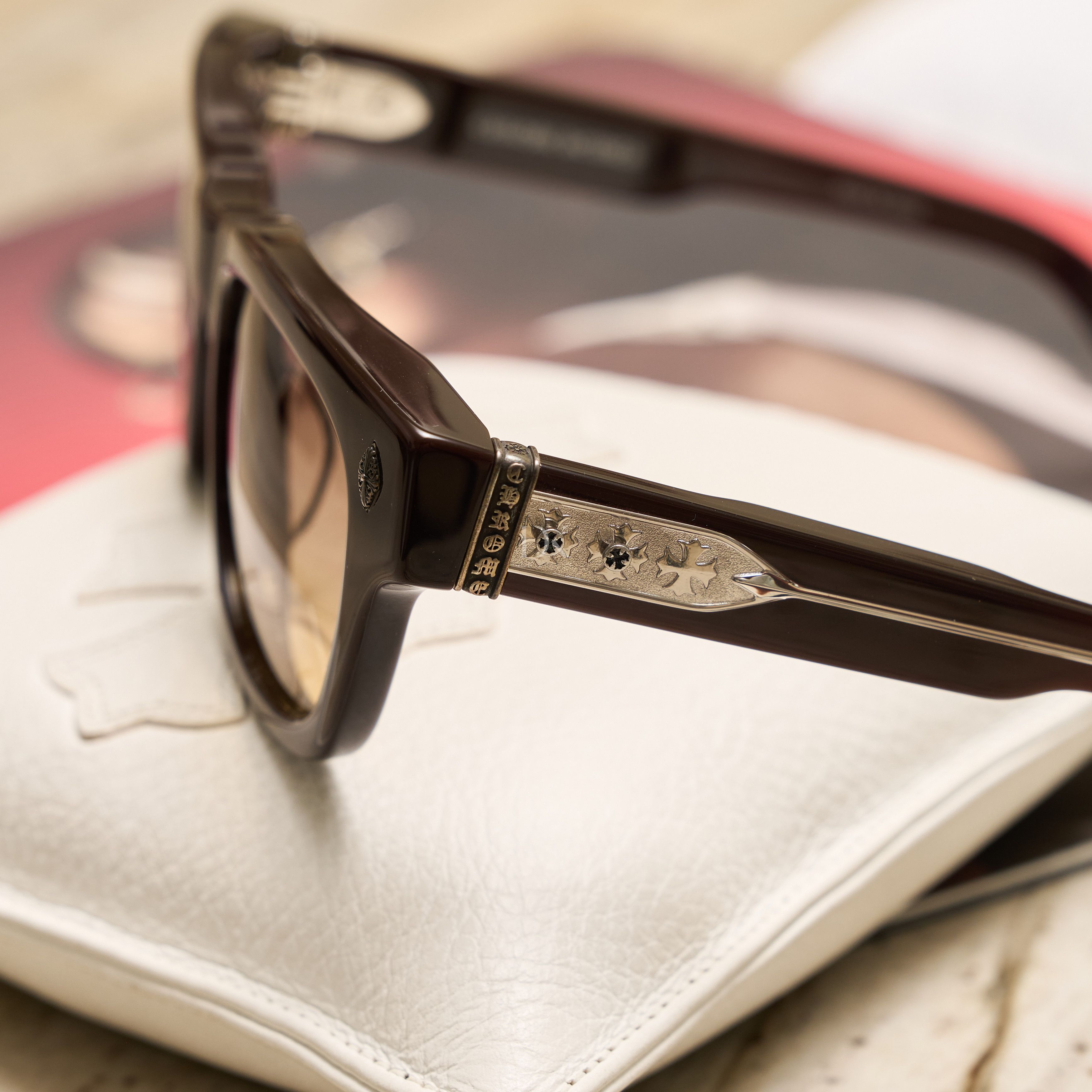 Chrome Hearts CHROME HEARTS DICK FITZENER CLASSIC BROWN Size ONE SIZE - 3 Thumbnail