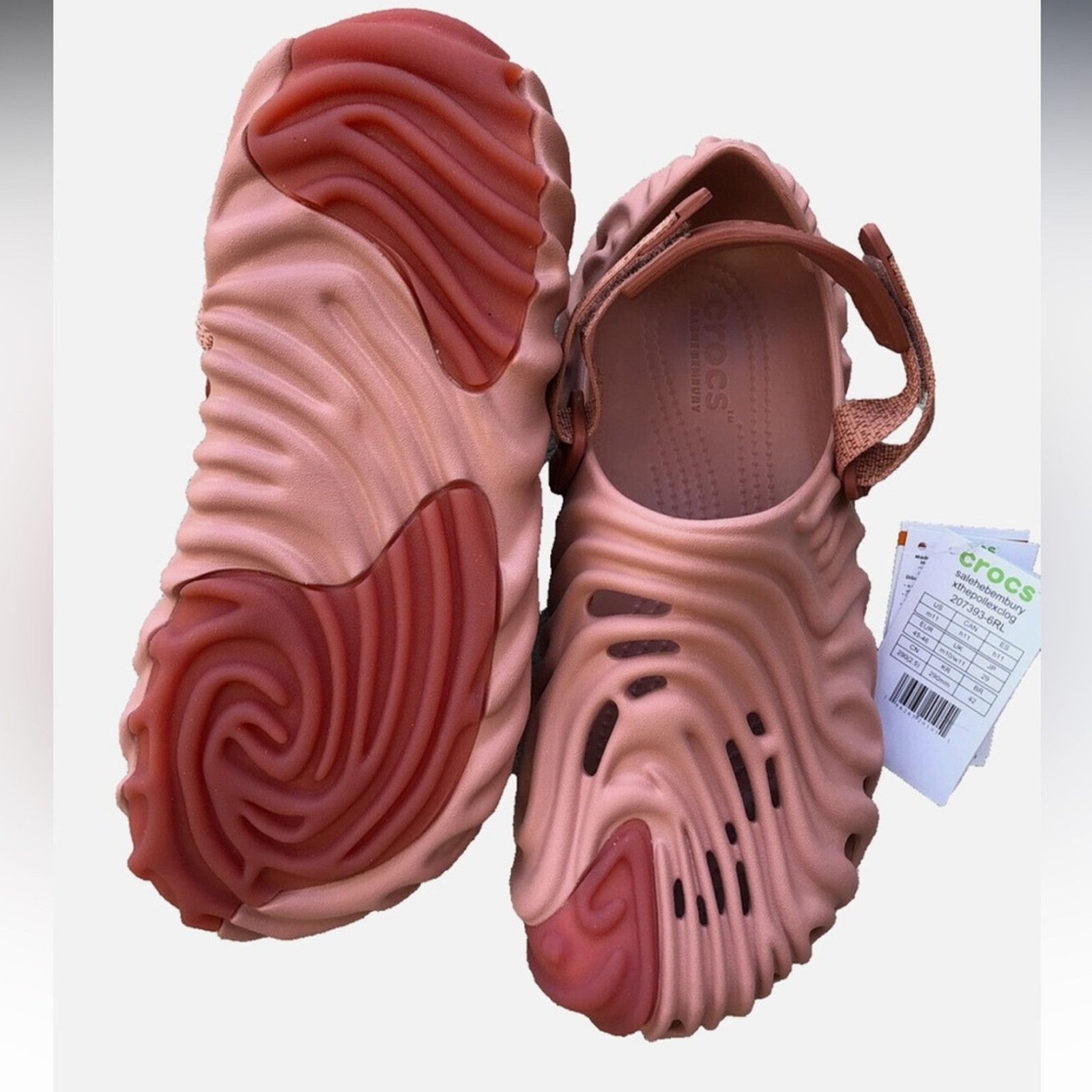 Crocs Crocs Pollex x Salehe Bembury Kuwata Pale Blush Men's 11 NEW Size US 11 / EU 44 - 4 Thumbnail