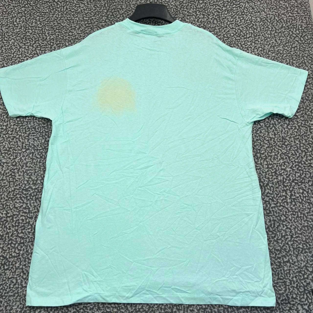 Anvil Vintage Circle Bell Shirt Men XL Blue Anvil Short Sleeve Size US XL / EU 56 / 4 - 2 Thumbnail