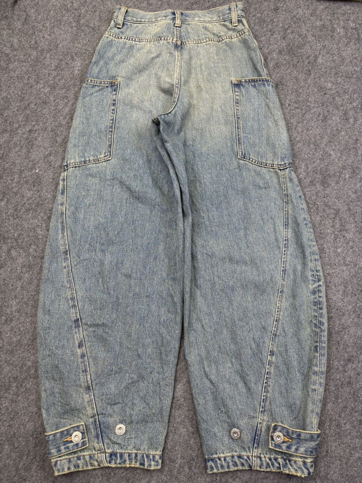 MOUSSY 💥Super Balloon💥Archival Style Cargo Balloon Denim F927 Size 25" / US 0 / IT 36 - 15 Thumbnail