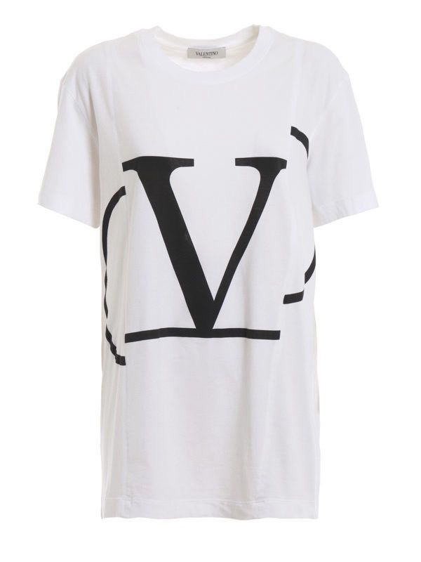 Valentino VALENTINO Logo print short sleeve oversize Tee Size XS / US 0-2 / IT 36-38 - 1 Thumbnail