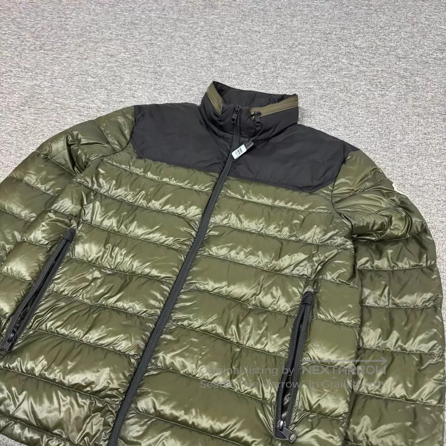Moncler Green Quilted Puffer Jacket Size L. Size US L / EU 52-54 / 3 - 4 Thumbnail