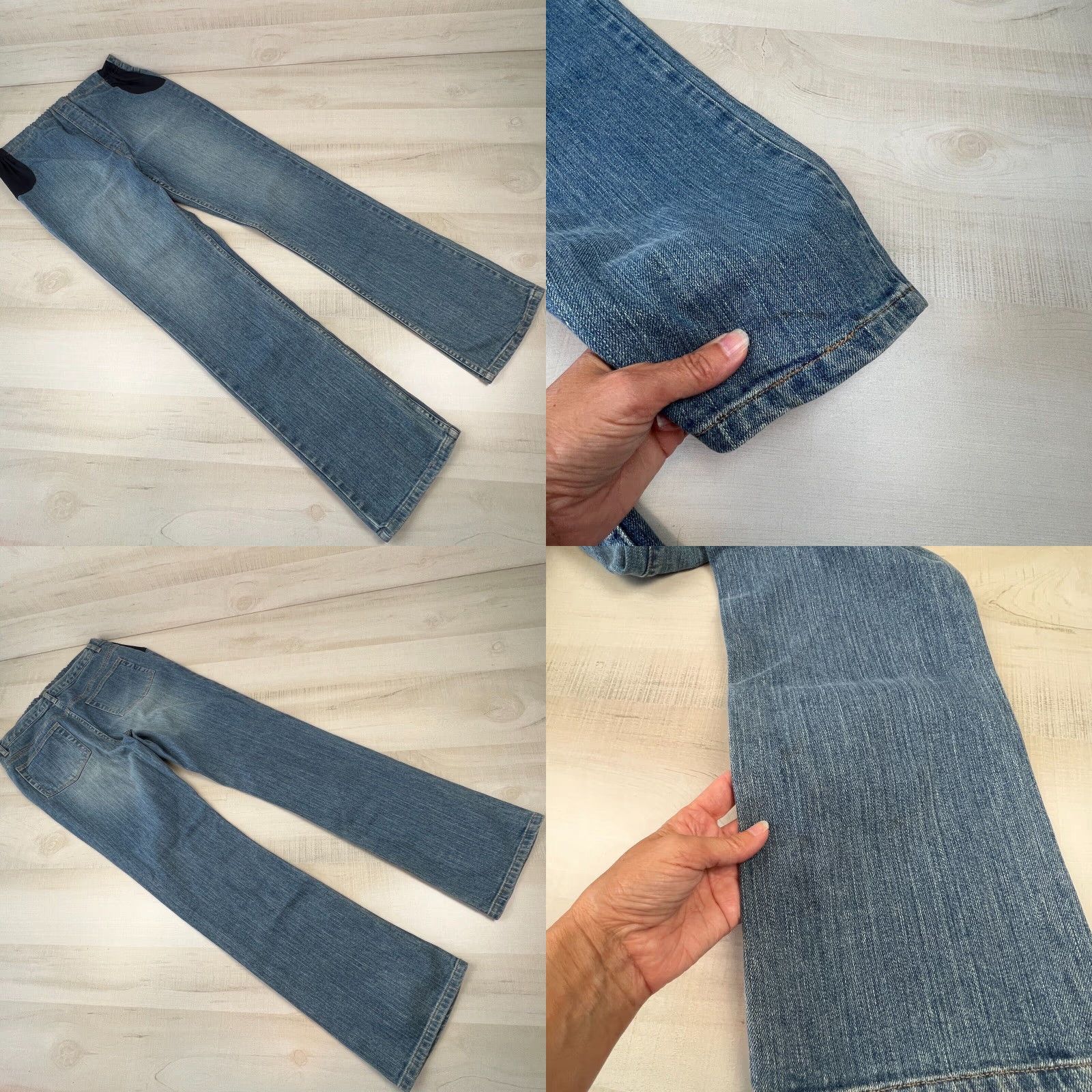 Gap Gap Womens Maternity Small Medium Wash Bootcut Jeans Blue Stretch Size 28" / US 6 / IT 42 - 8 Thumbnail