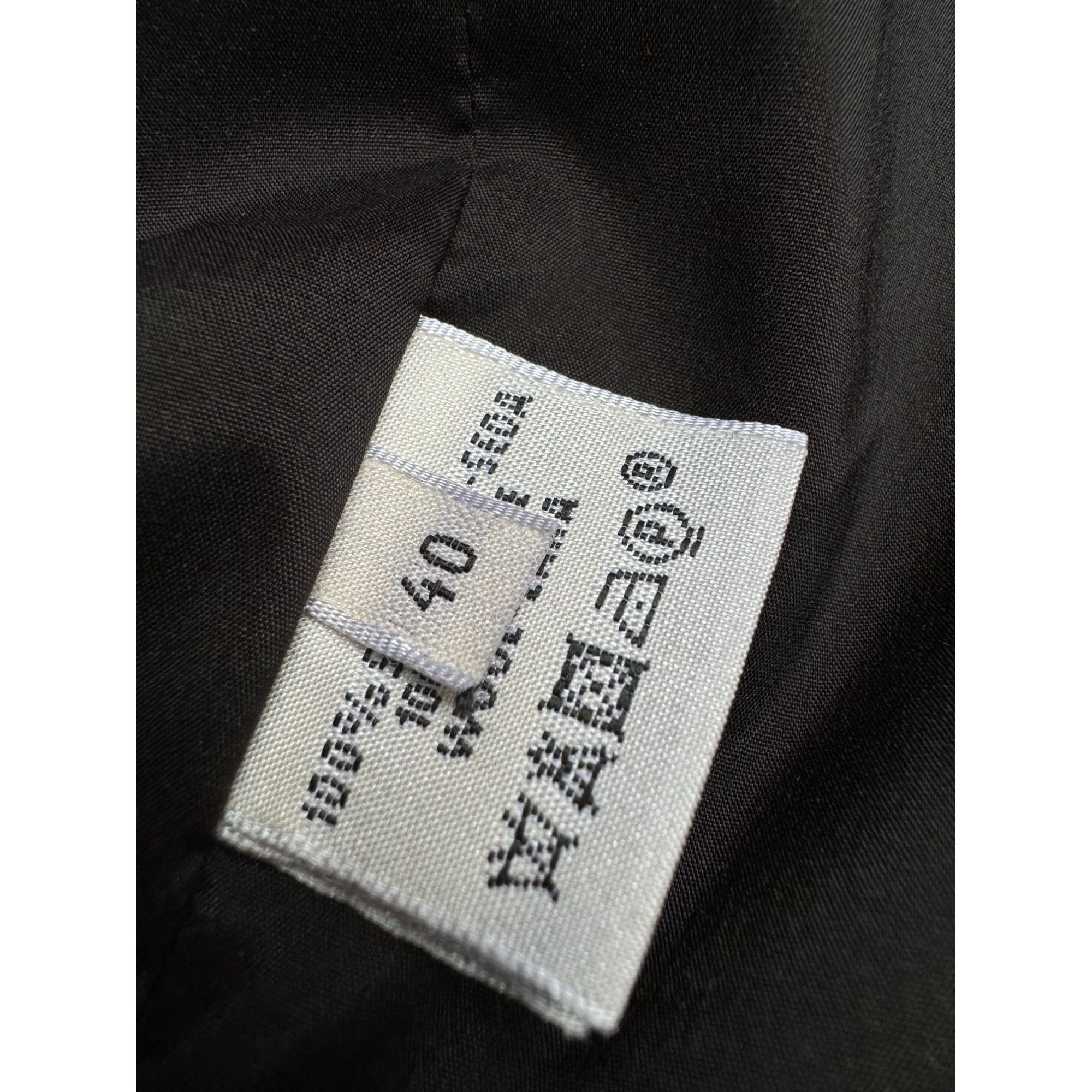 Hermes Black Silk Blazer Jacket Size M / US 6-8 / IT 42-44 - 7 Thumbnail