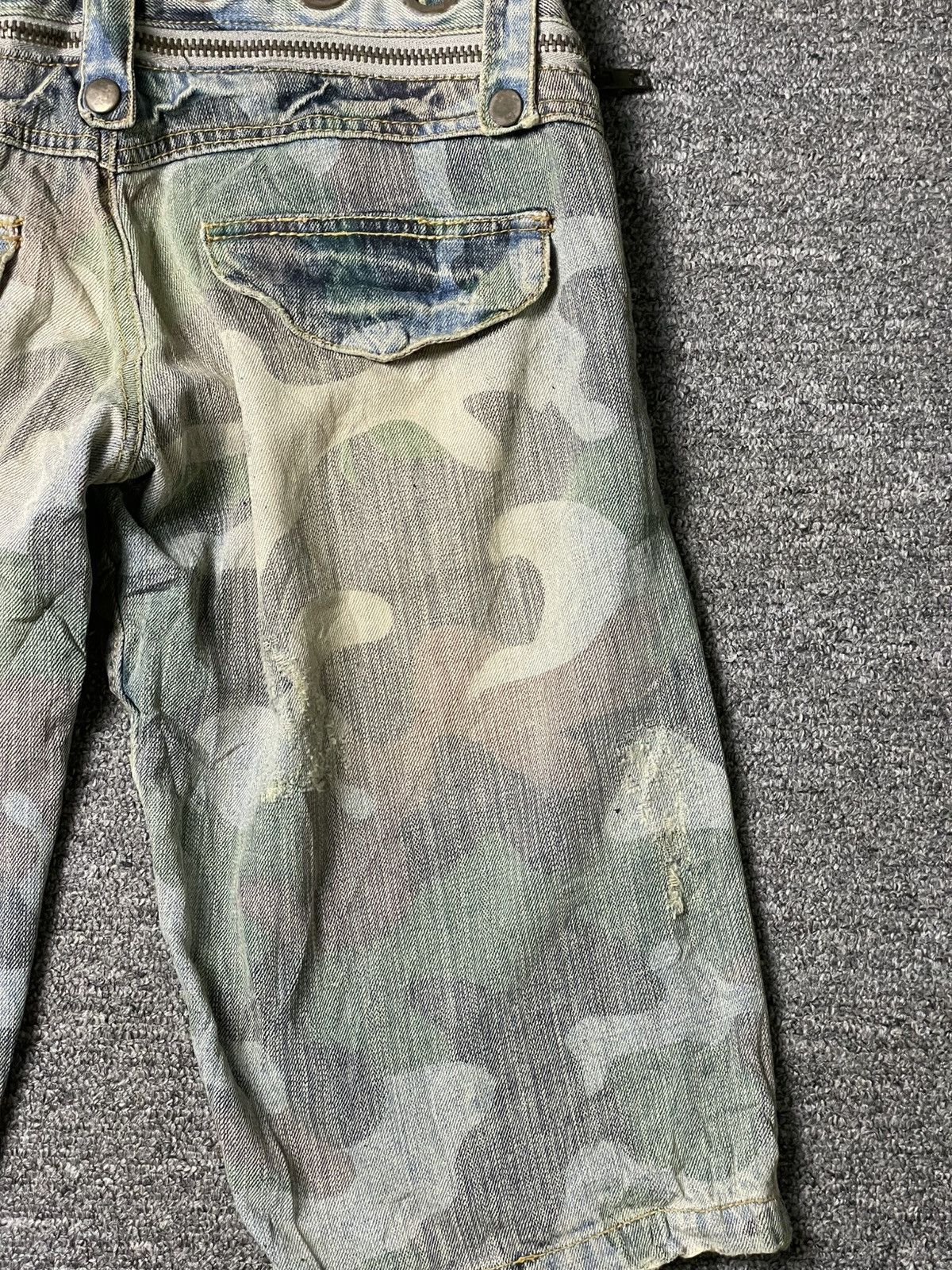 Japanese Brand × Vintage Vintage CRAZY LEOPARD Denim Shorts (95) Size US 28 / EU 44 - 18 Thumbnail
