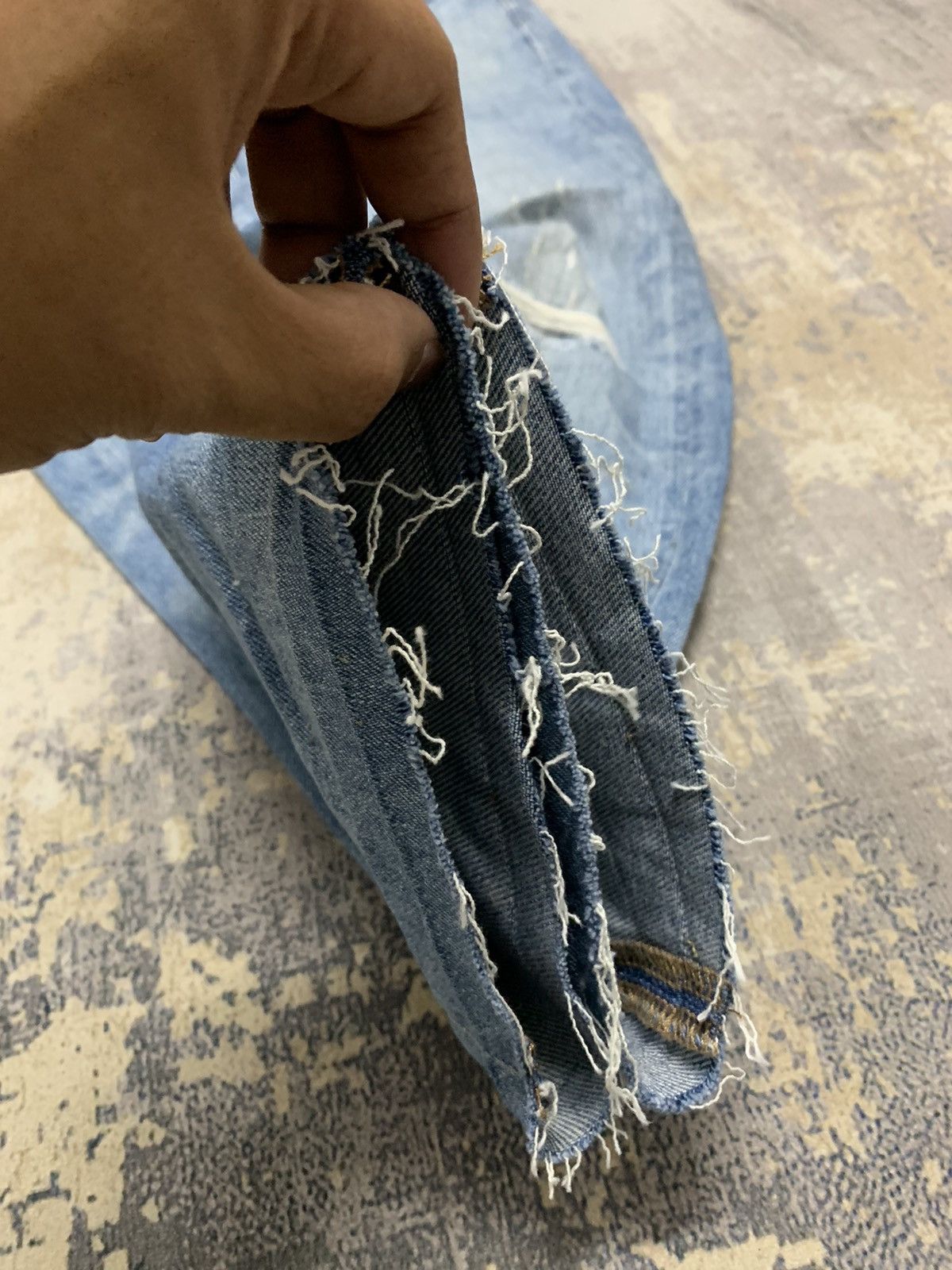Jun Takahashi Japanese Brand Distressed Uniqlo Undercover Style Jeans W33 Size US 33 - 9 Thumbnail