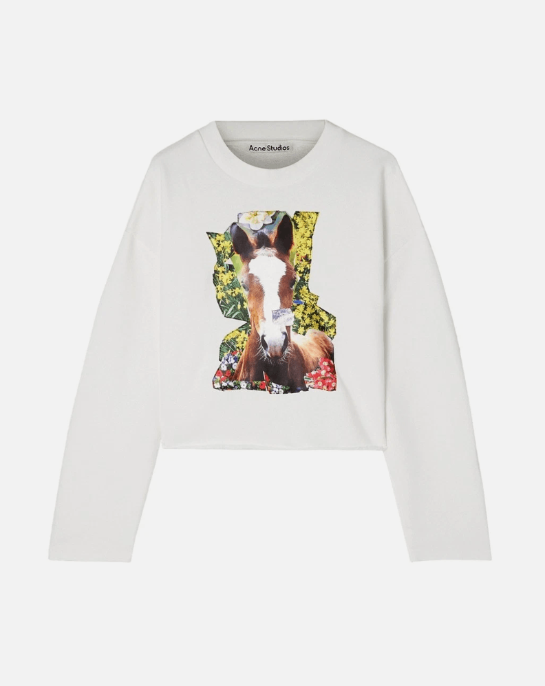 Acne Studios ACNE STUDIOS Cropped Horsed sweatshirt Size XS / US 0-2 / IT 36-38 - 1 Thumbnail