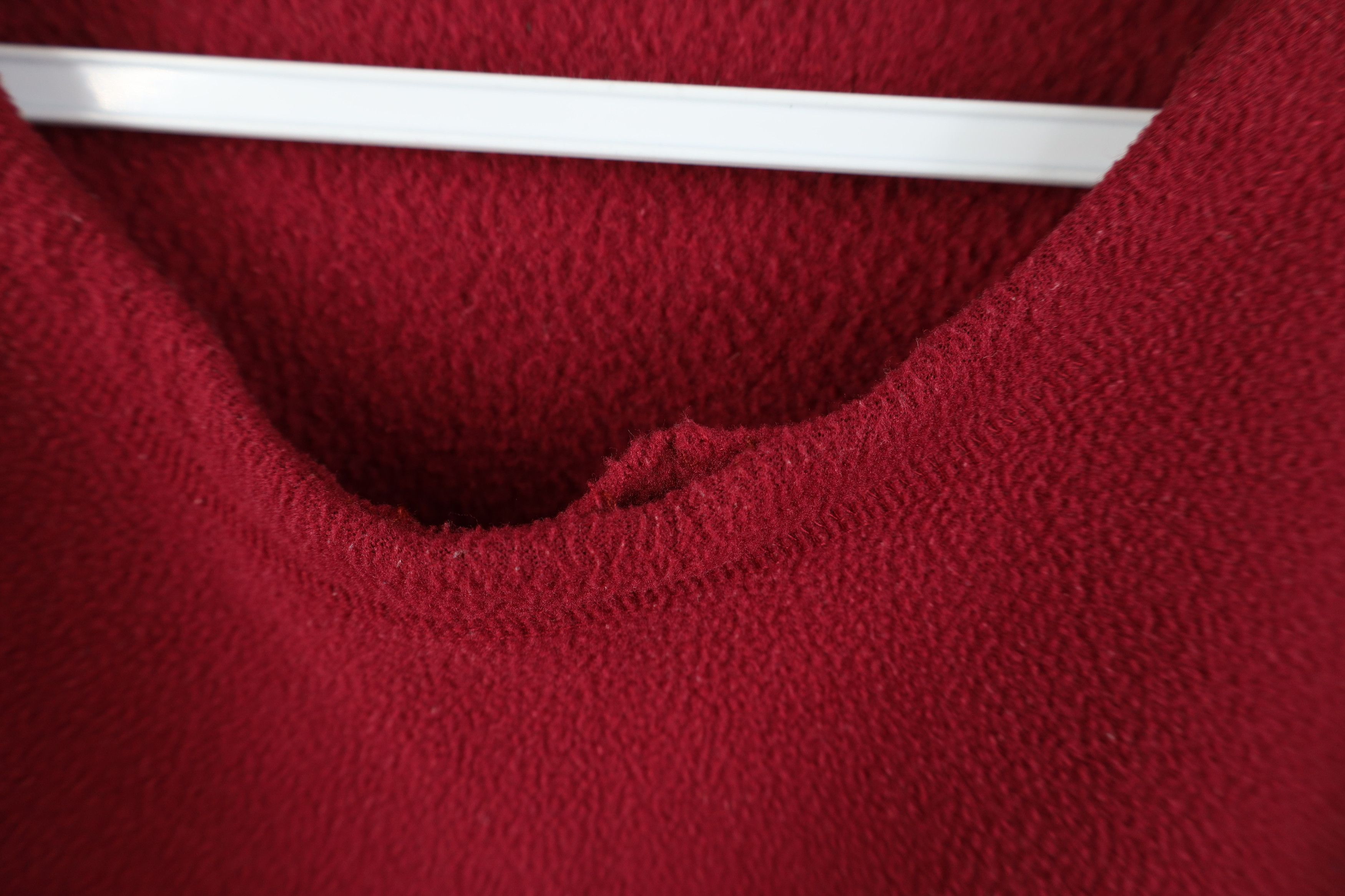 J.Crew Vintage 90s J Crew Blank Boxy Fit Fleece Sweater Red USA Size US L / EU 52-54 / 3 - 4 Thumbnail