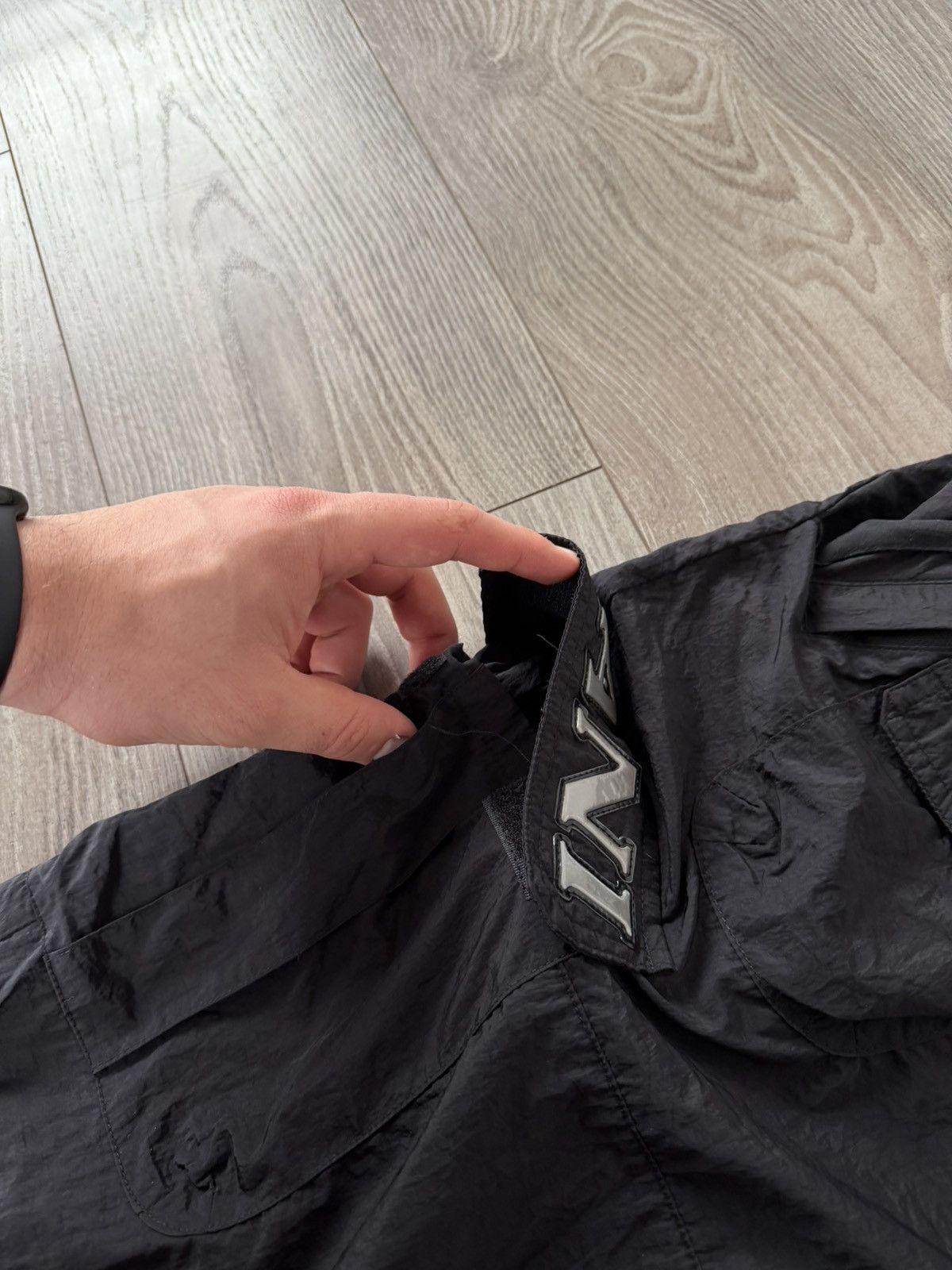Karl Kani Karl Kani Embroidered Logo Nylon Rap Black Unisex Joggers Size US 30 / EU 46 - 18 Thumbnail