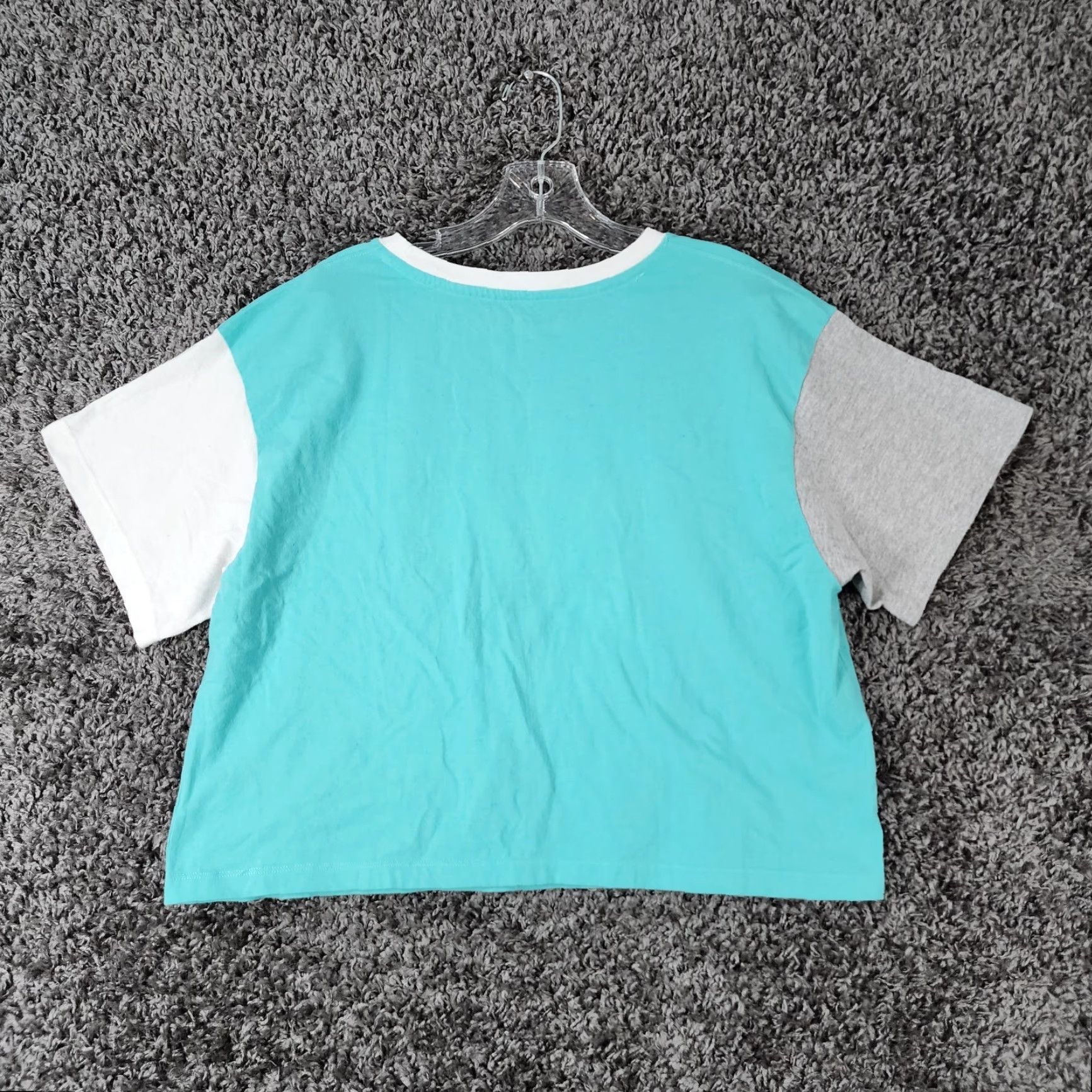 Champion Champion Cropped Tee Teal Short Sleeve Womens Size L Shirt Size 36" / US 14 / IT 50 - 5 Thumbnail