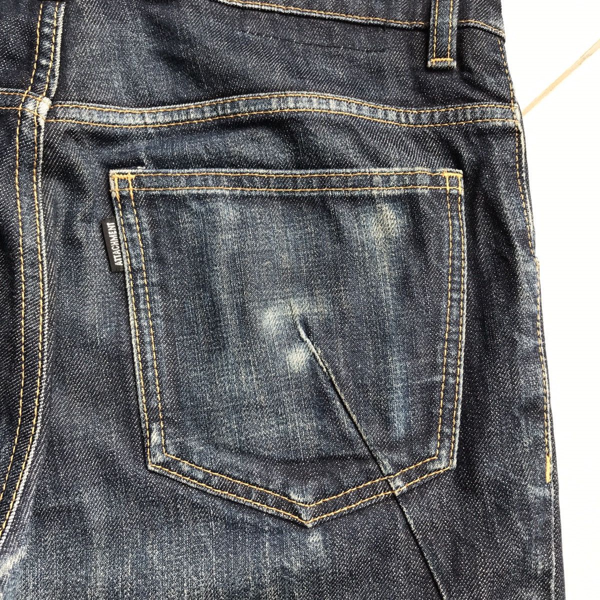 Attachment × Kazuyuki Kumagai Attachment Black Attachment J cut indigo Denim Size US 32 / EU 48 - 10 Thumbnail