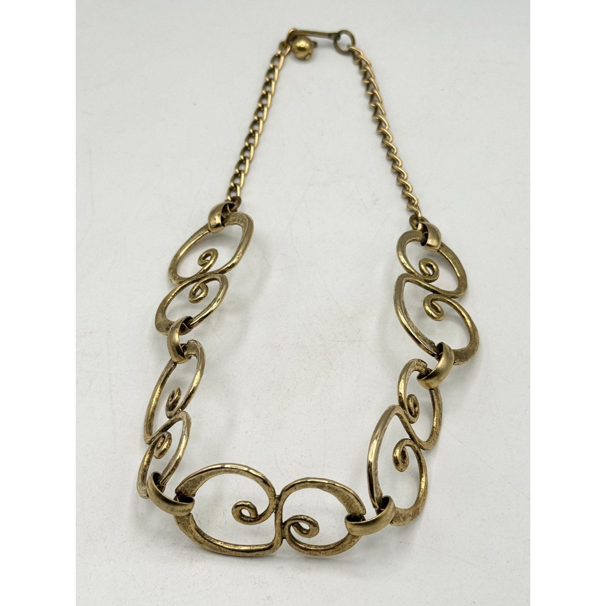 Vintage Vintage gold geometric collar necklace Size ONE SIZE - 3 Thumbnail