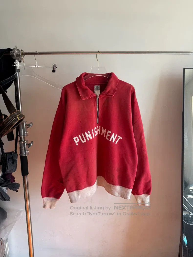 Saint Michael Saint Michael Old Zipper Sweater Made of Red Size US XL / EU 56 / 4 - 1 Thumbnail