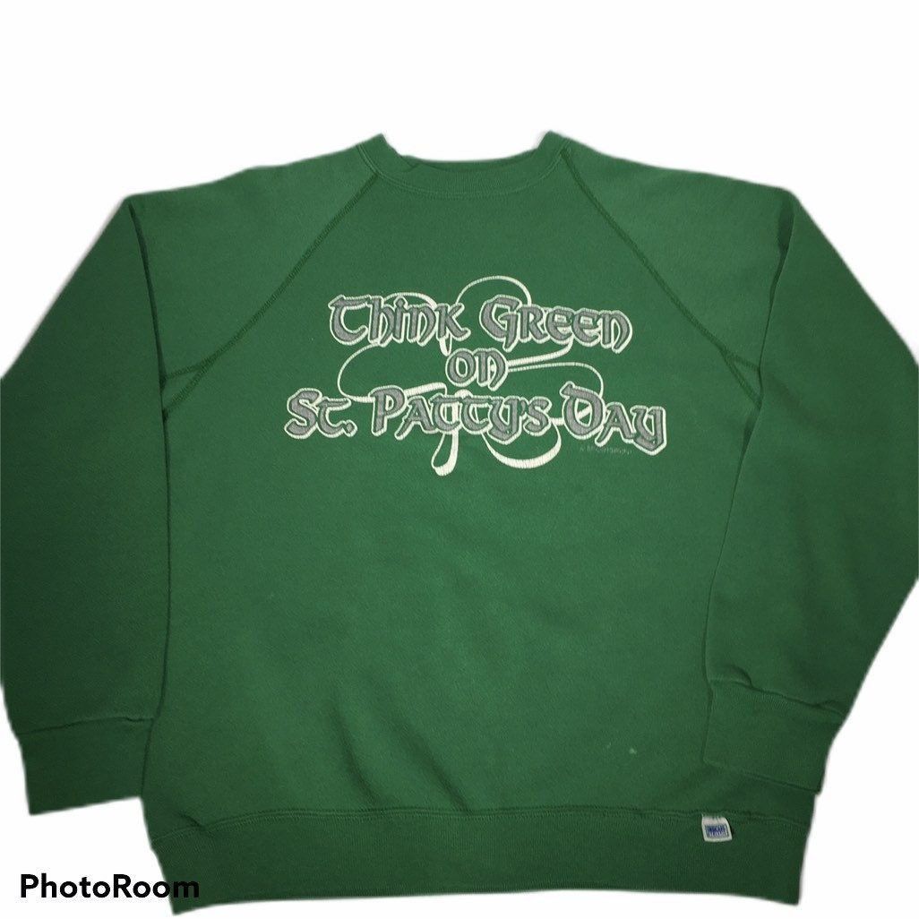 Other Vtg Discus Athletic St Patricks Pattys Day Raglan Sweatshirt Size US L / EU 52-54 / 3 - 1 Thumbnail