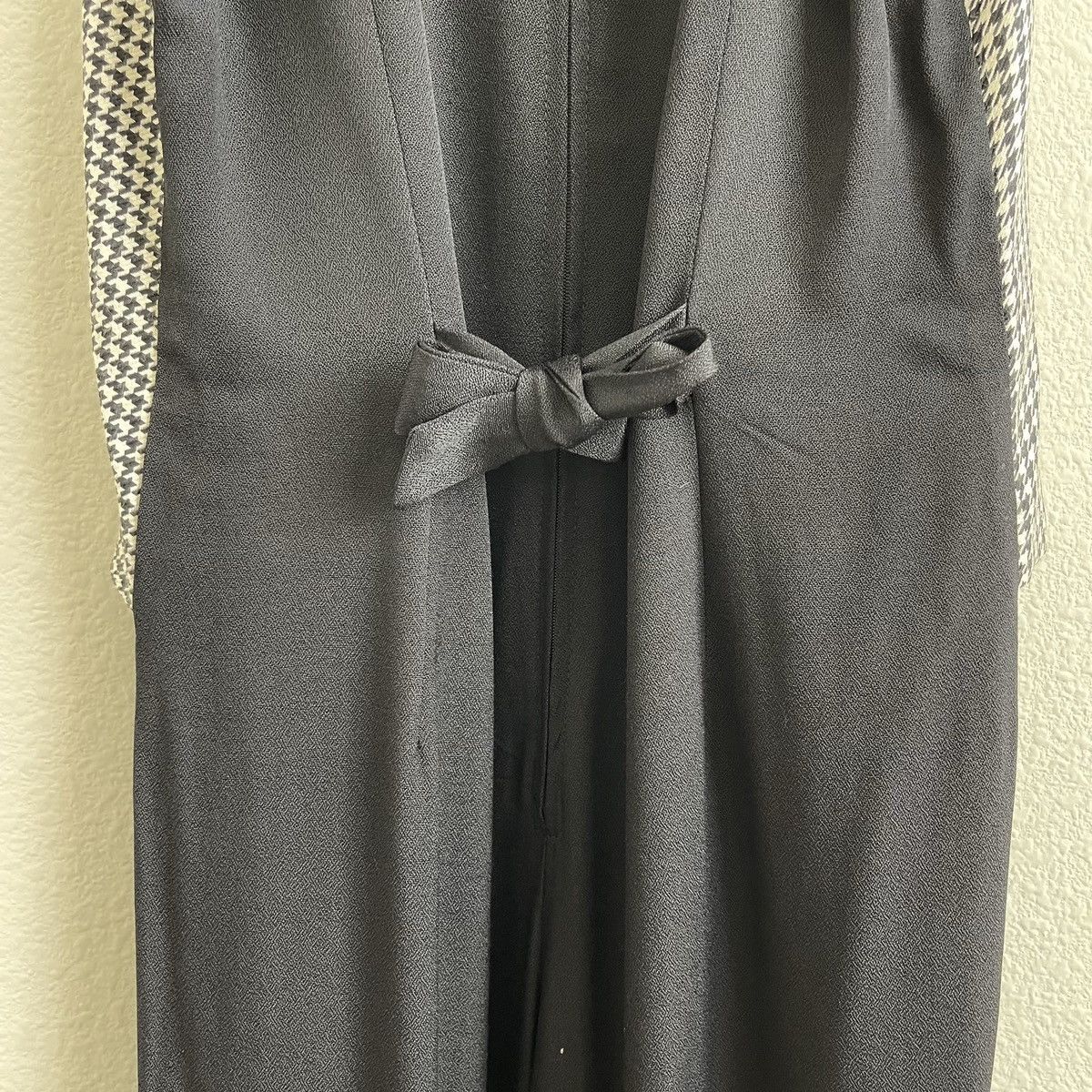 Vintage CITY TRIANGLES Vintage 90s Black White Houndstooth Jumpsuit Size 32" / US 10 / IT 46 - 10 Thumbnail