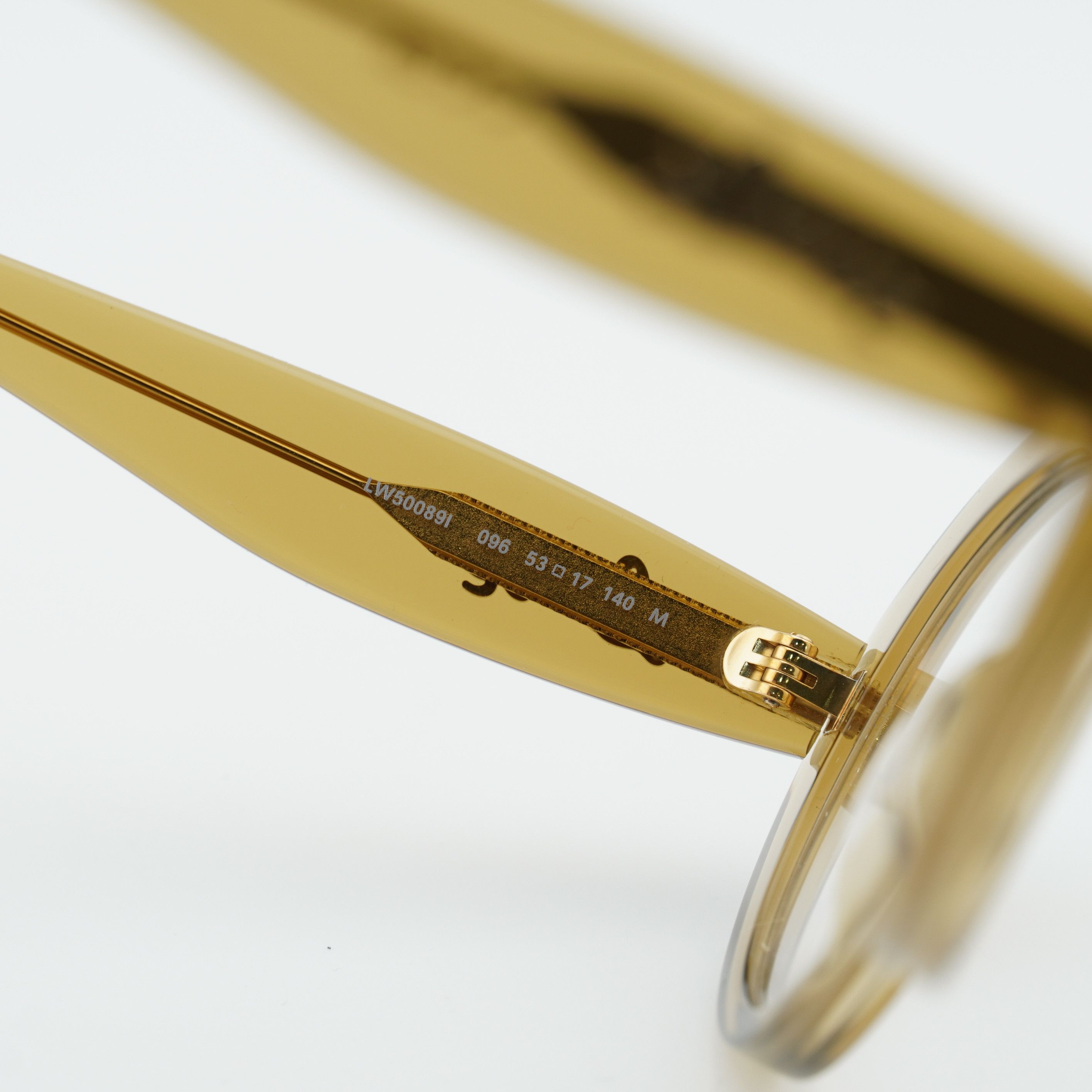 Loewe Loewe LW50089I 096 Eyeglasses Green 53mm Oval Frame Size ONE SIZE - 5 Thumbnail