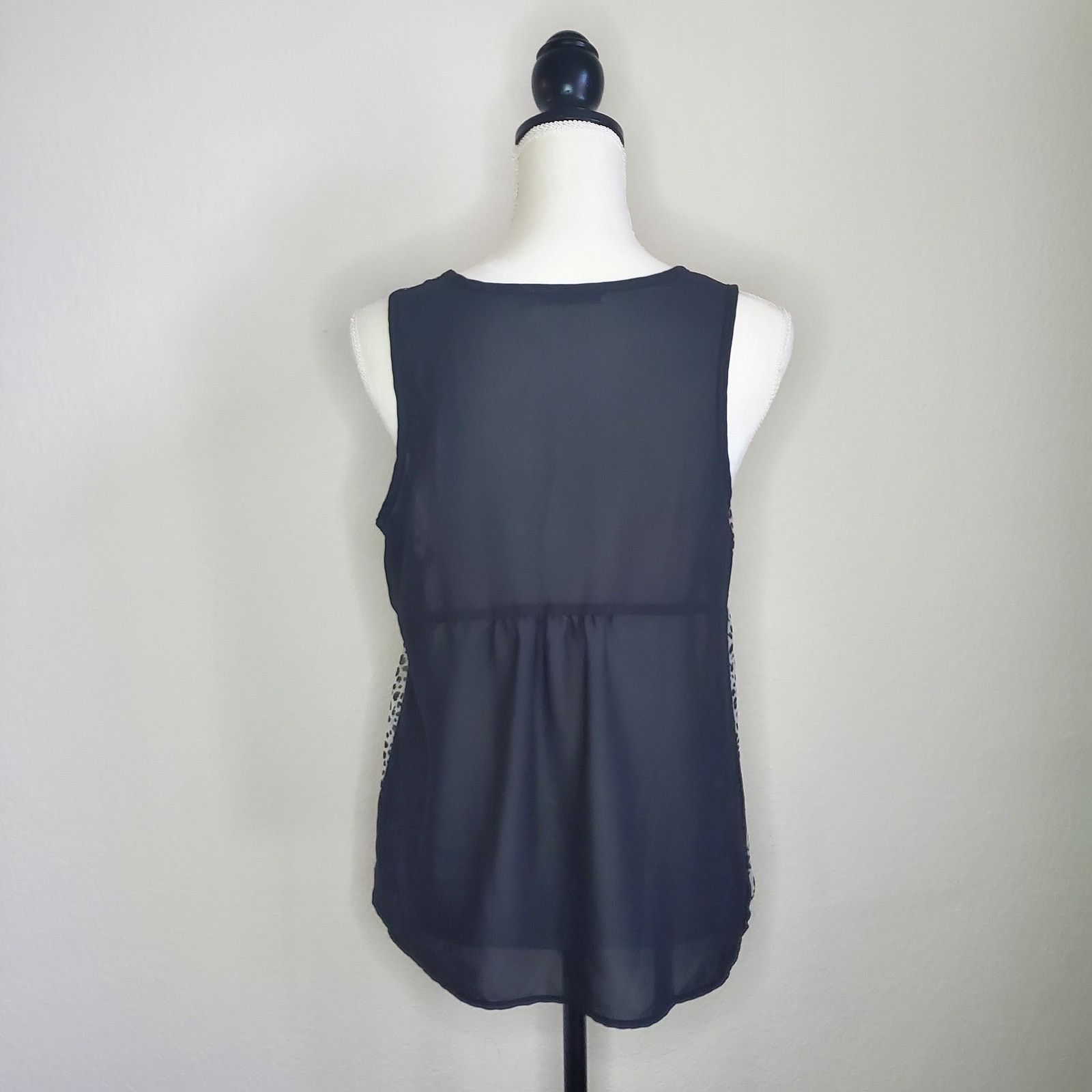 Other Chloe K Sheer Leopard Print Tank Top Medium Size M / US 6-8 / IT 42-44 - 3 Thumbnail