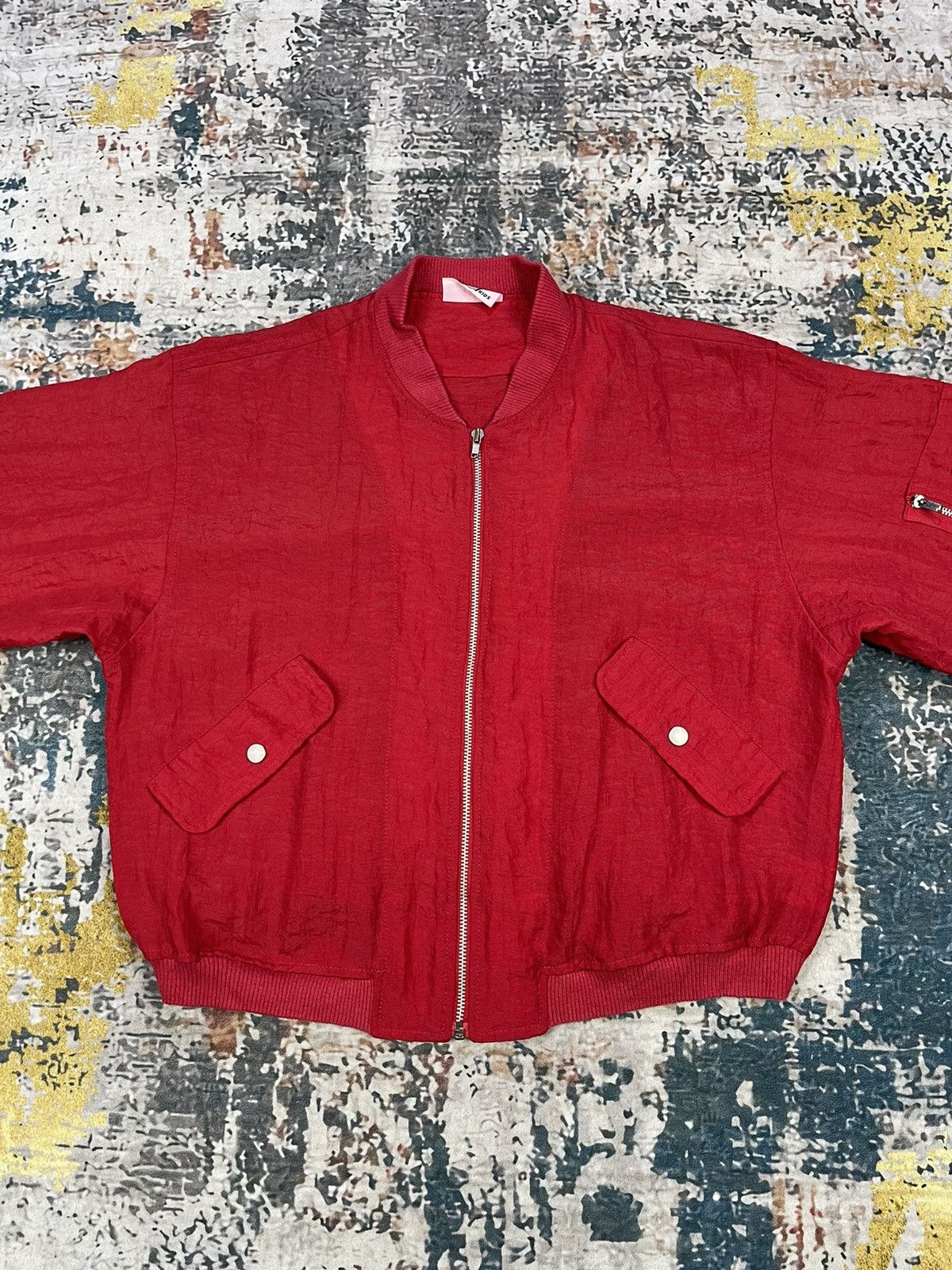 Hai Sporting Gear Vtg HAI Sporting Gear Back Hit Nylon Bomber Jackets Size US XXS / EU 40 - 4 Thumbnail