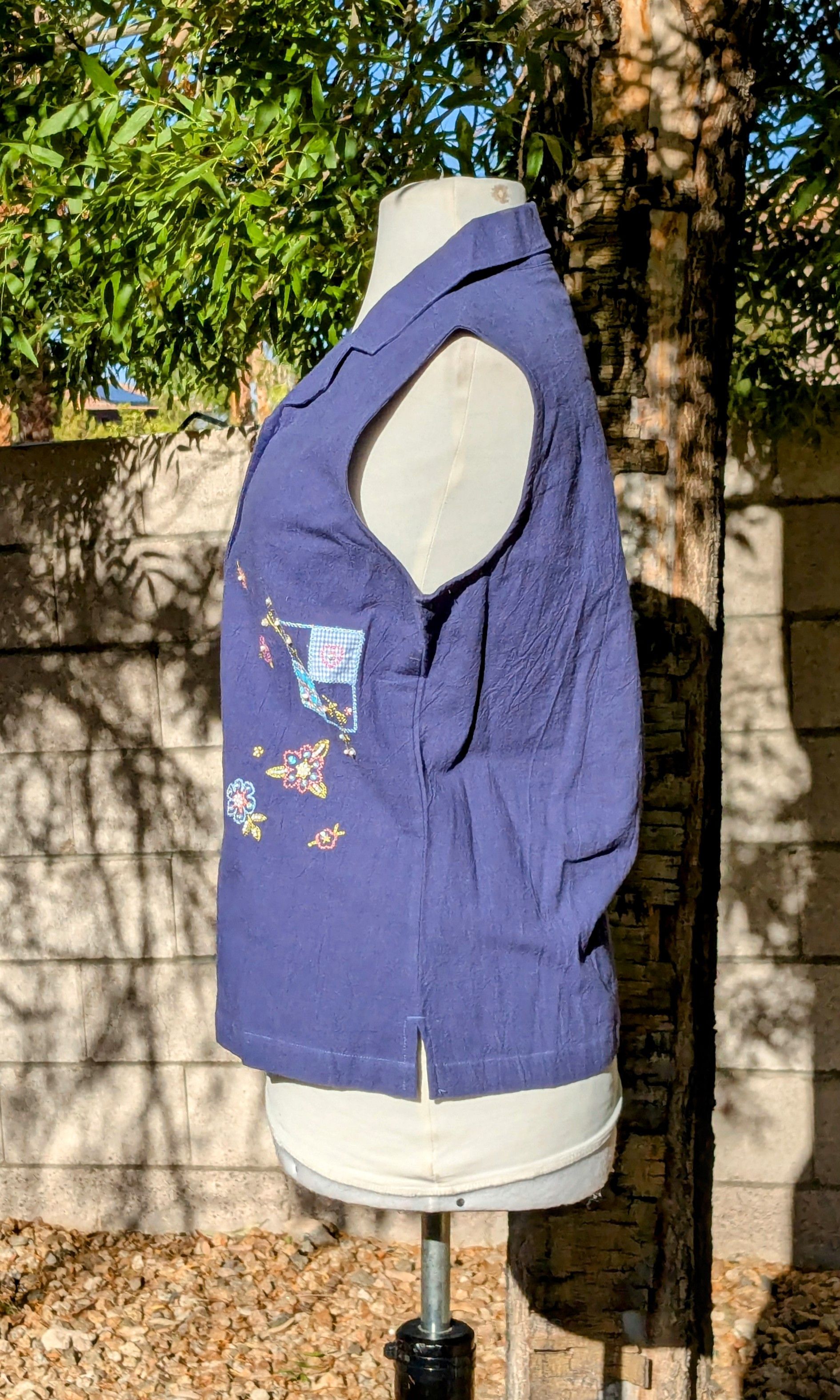 Other VTG Jane Ashley Relaxed Cotton 2-Pc Shirt Vest & Pants Set Size S / US 4 / IT 40 - 6 Thumbnail