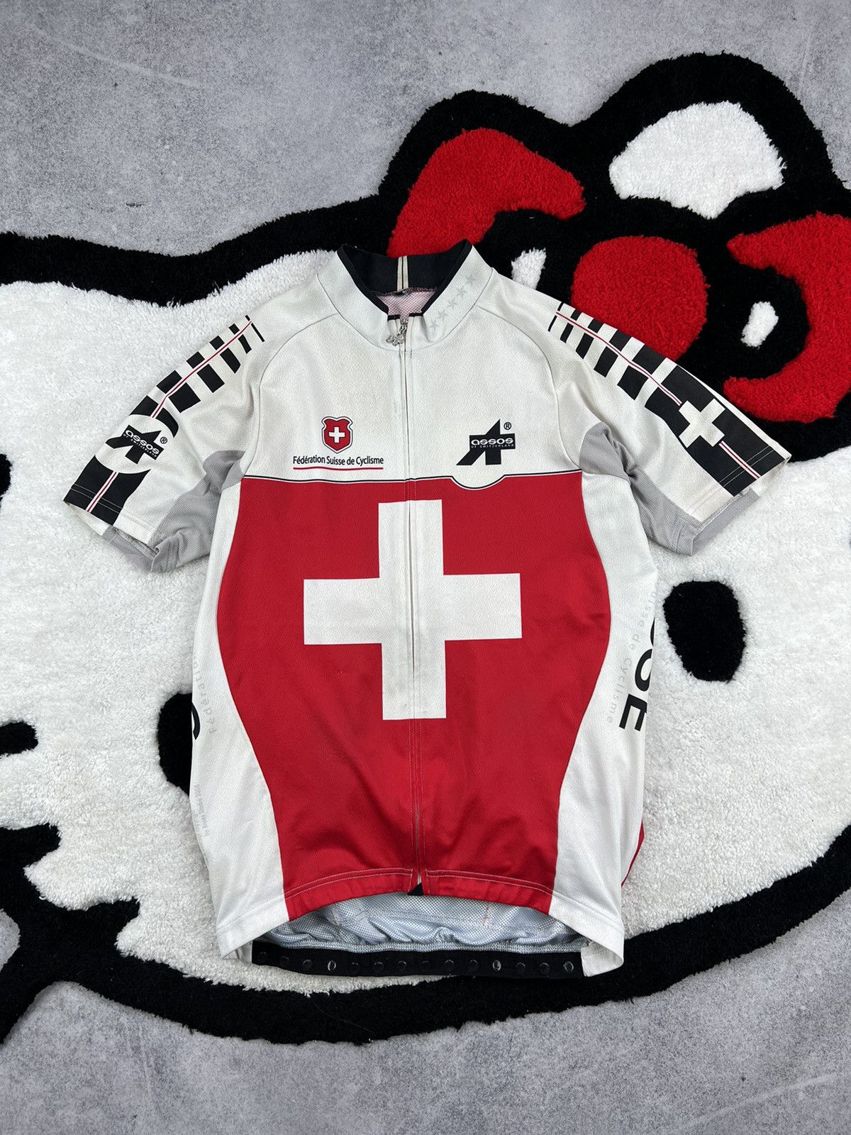 Vintage Vintage Assos Switzerland Team Cycling Racing Jersey Size US XS / EU 42 / 0 - 1 Thumbnail
