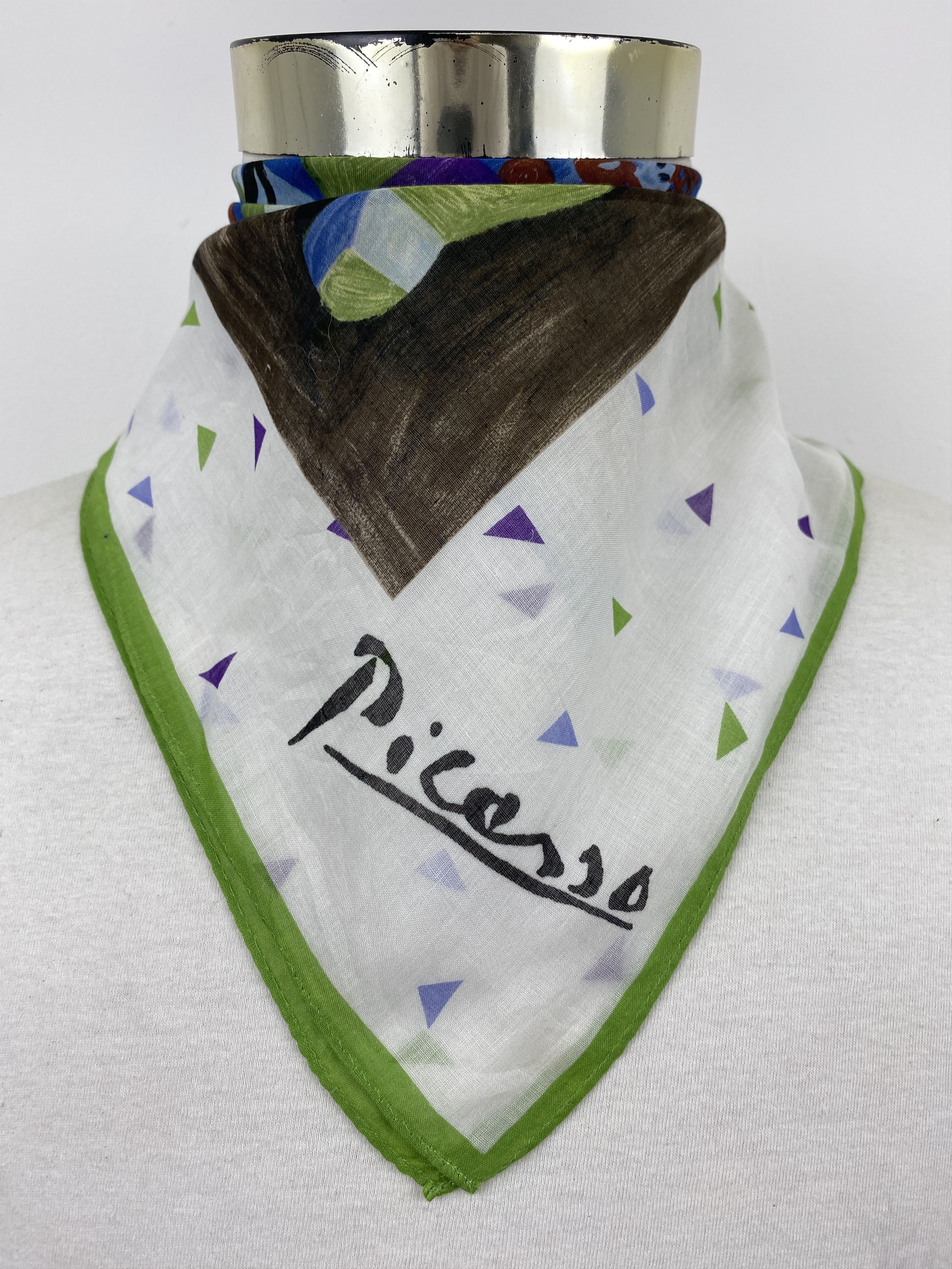 Vintage Picasso Art Bandana Handkerchief Neckerchief HKC0730 Size ONE SIZE - 2 Thumbnail