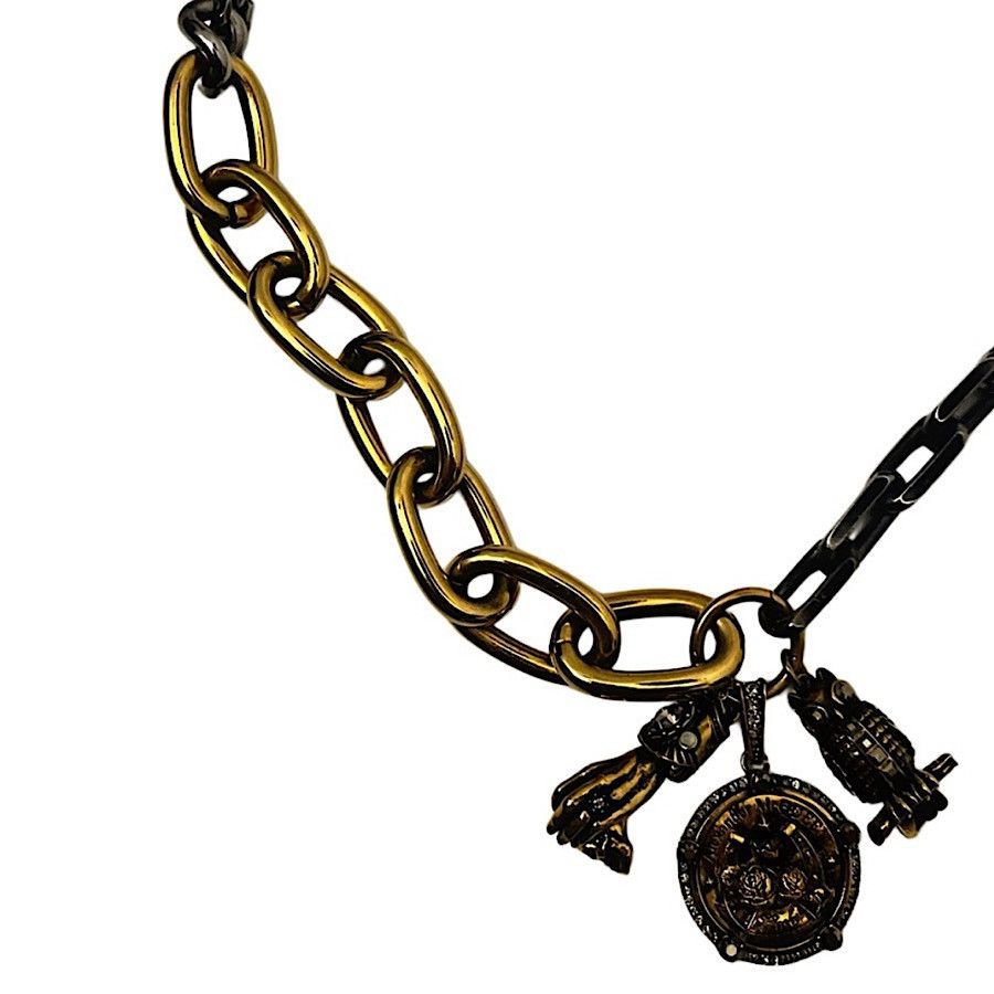 Alexander McQueen Authentic Alexander McQueen Rare 3 Charm Necklace Size ONE SIZE - 4 Thumbnail
