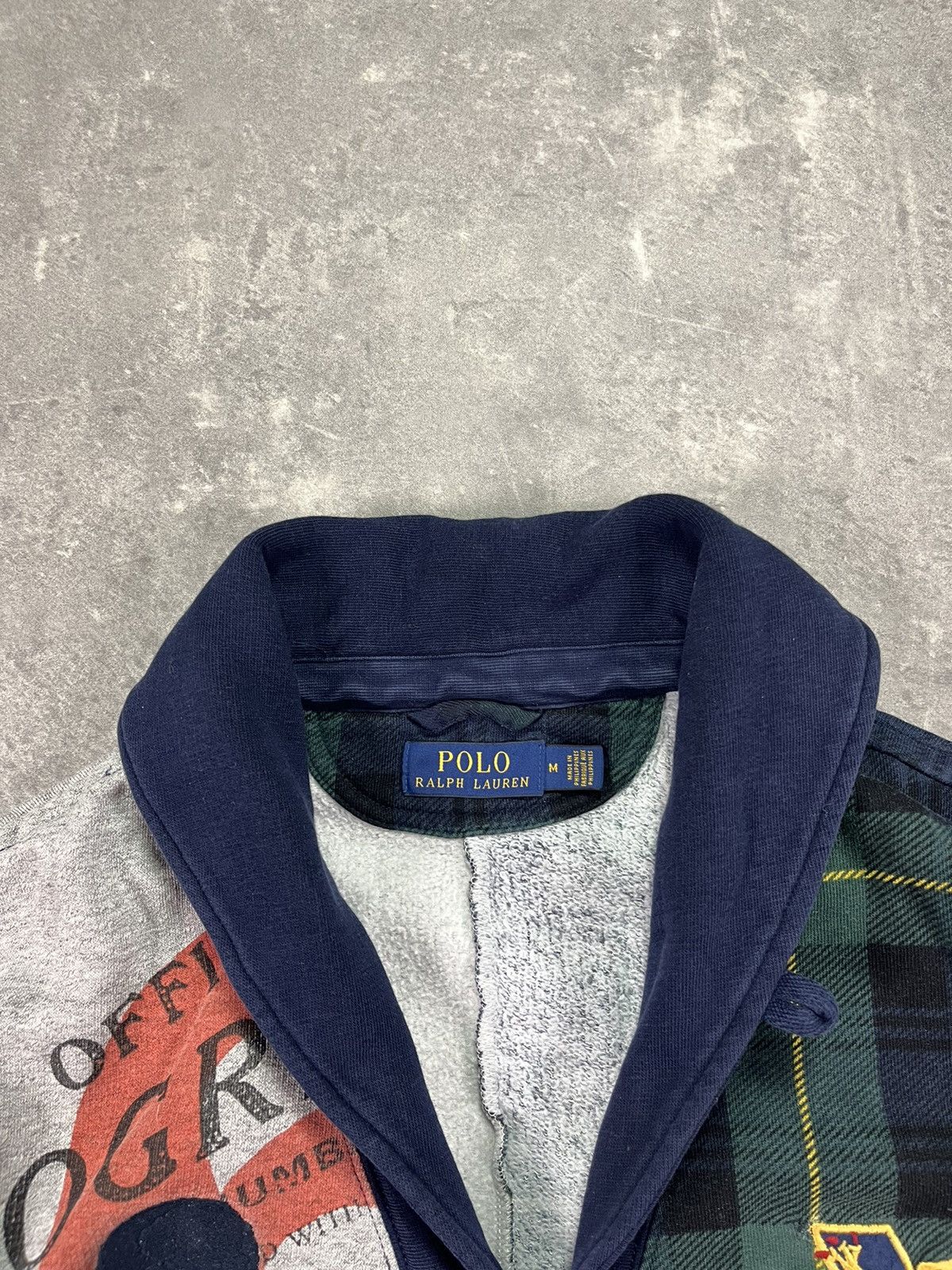 Polo Ralph Lauren PRLC Ralph Lauren Washed Rugby Cardigan Knit Skull Sweater M Size US M / EU 48-50 / 2 - 6 Thumbnail