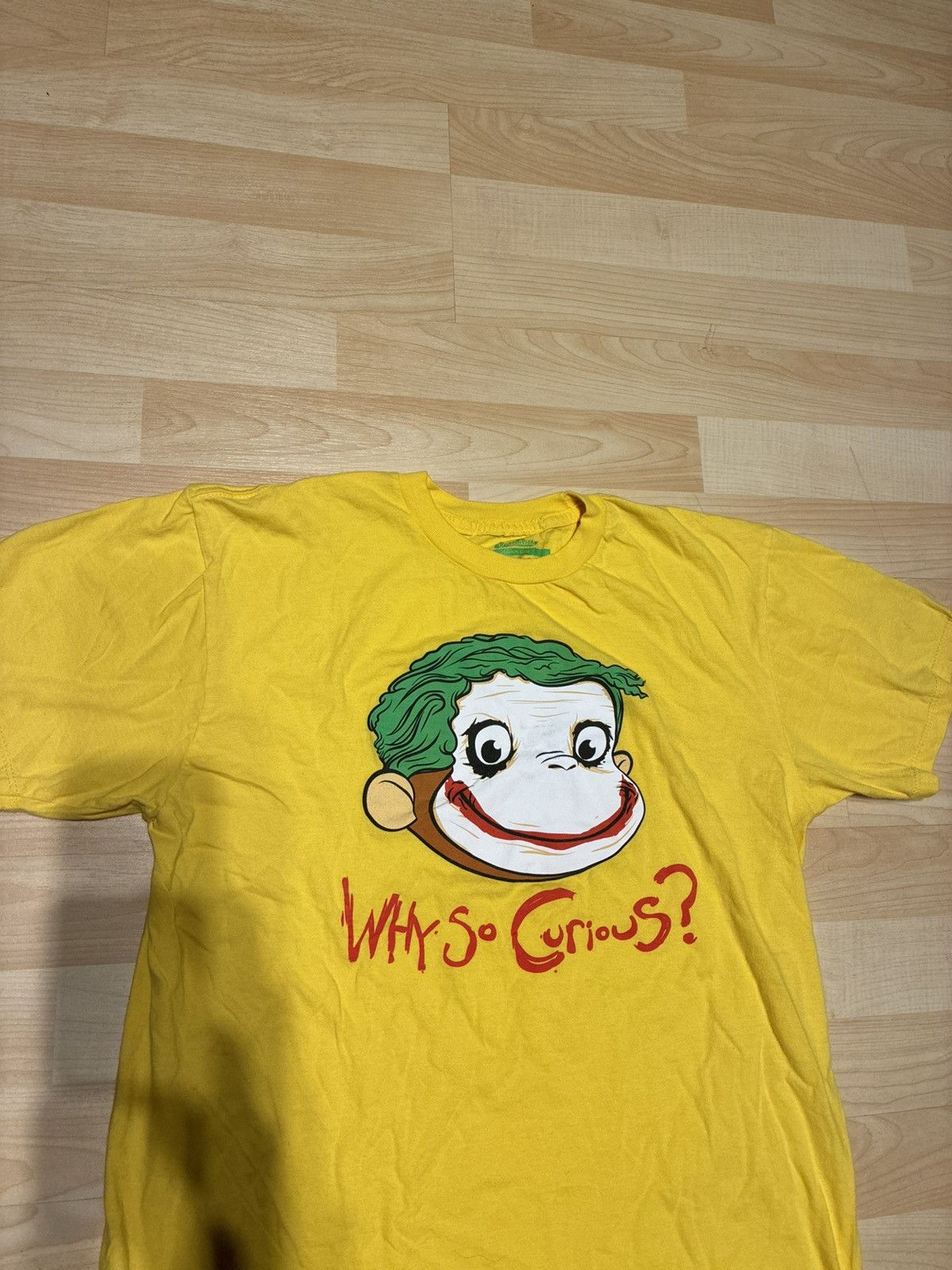 Vintage Curious George X Joker Parody tee Size US M / EU 48-50 / 2 - 2 Thumbnail