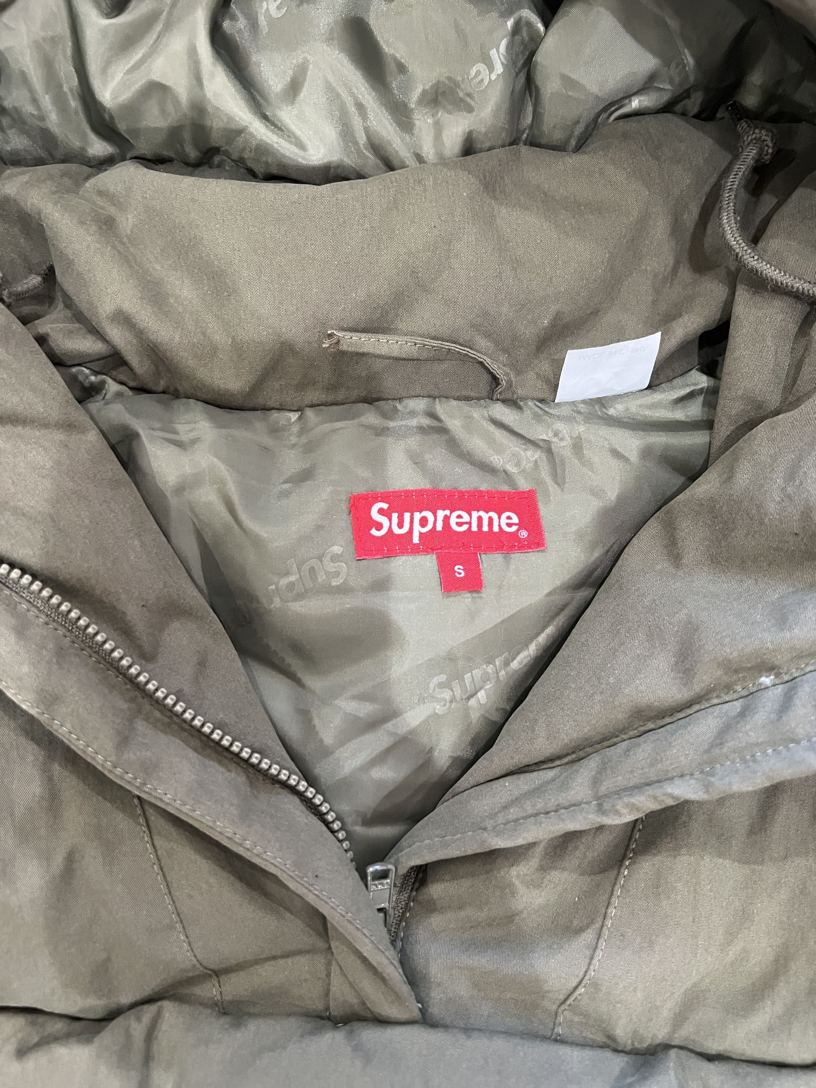 Supreme Supreme SS22 Olive Down Puffer Jacket Size US S / EU 44-46 / 1 - 2 Thumbnail