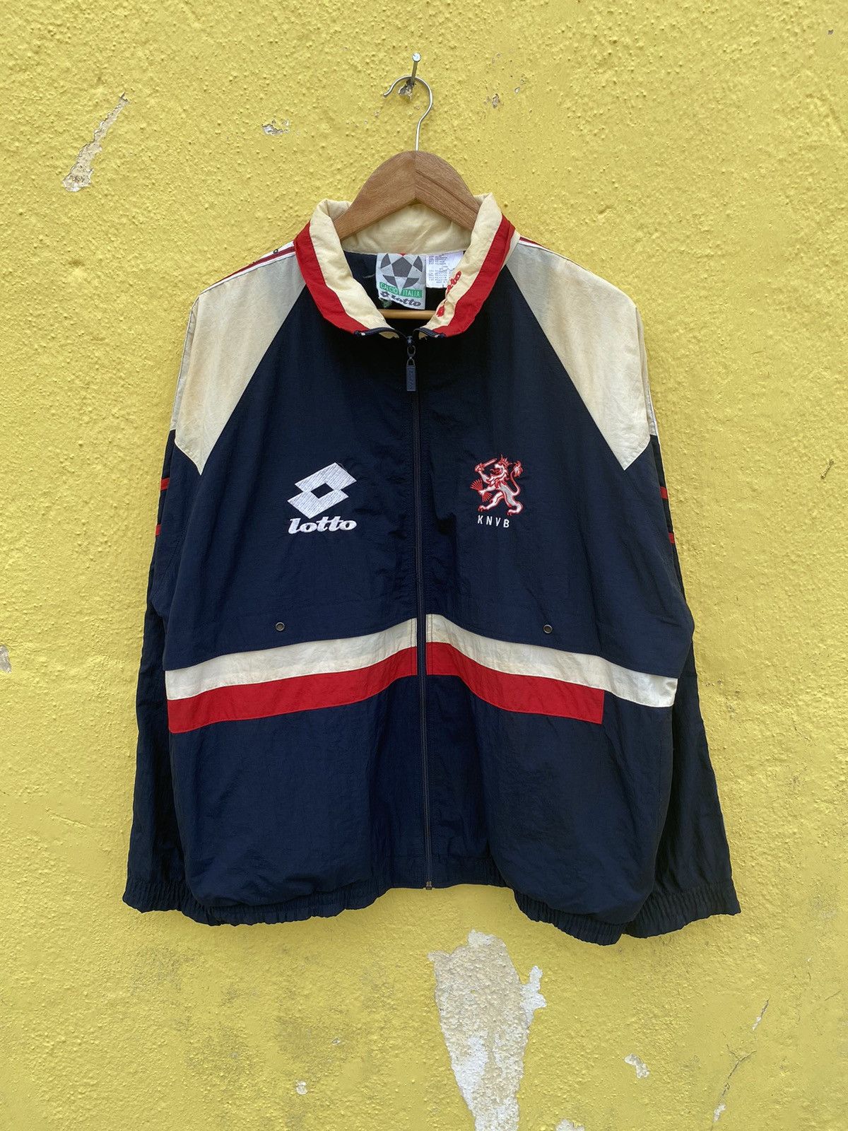 Lotto Sport Vintage 90s LOTTO KNVB NEDERLAND windbraker jacket Size US L / EU 52-54 / 3 - 16 Thumbnail