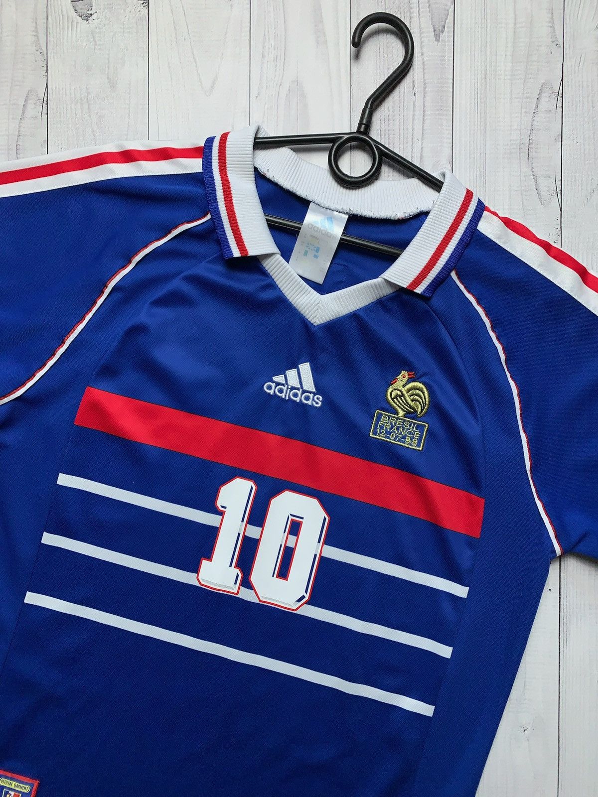 Vintage Vintage Zidane 10 France soccer tee logo rare M Size US M / EU 48-50 / 2 - 3 Thumbnail