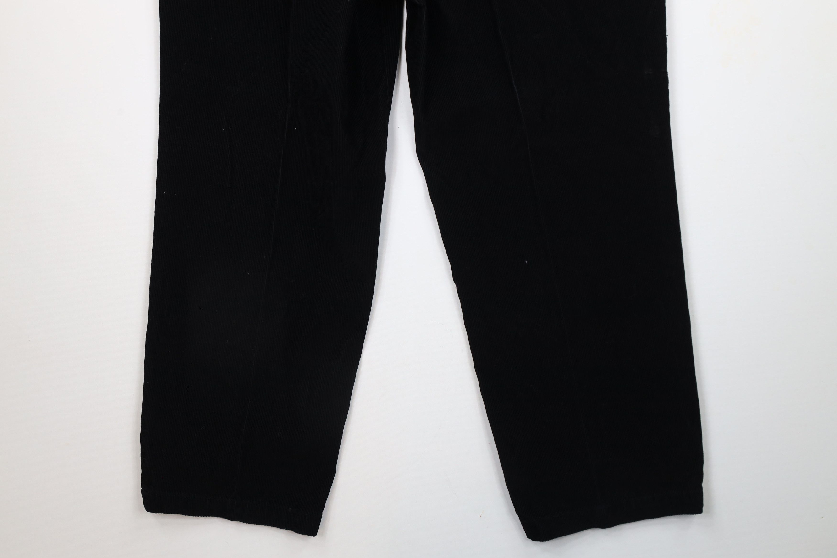 Vintage Vintage 90s Streetwear Wide Led Corduroy Chino Pants Black Size US 36 / EU 52 - 11 Thumbnail